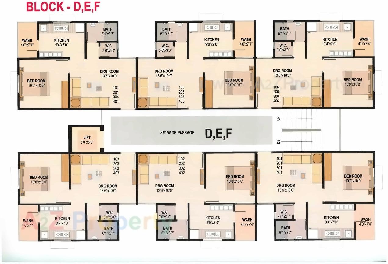 Layout of real estate project Shreenath Residency located at Singrva, Ahmedabad, Gujarat