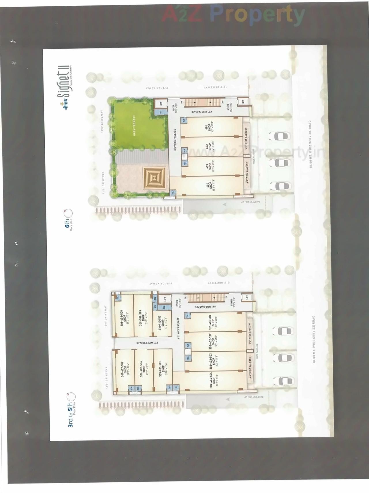 Layout of real estate project Shreenath Signet Ii located at Nikol, Ahmedabad, Gujarat