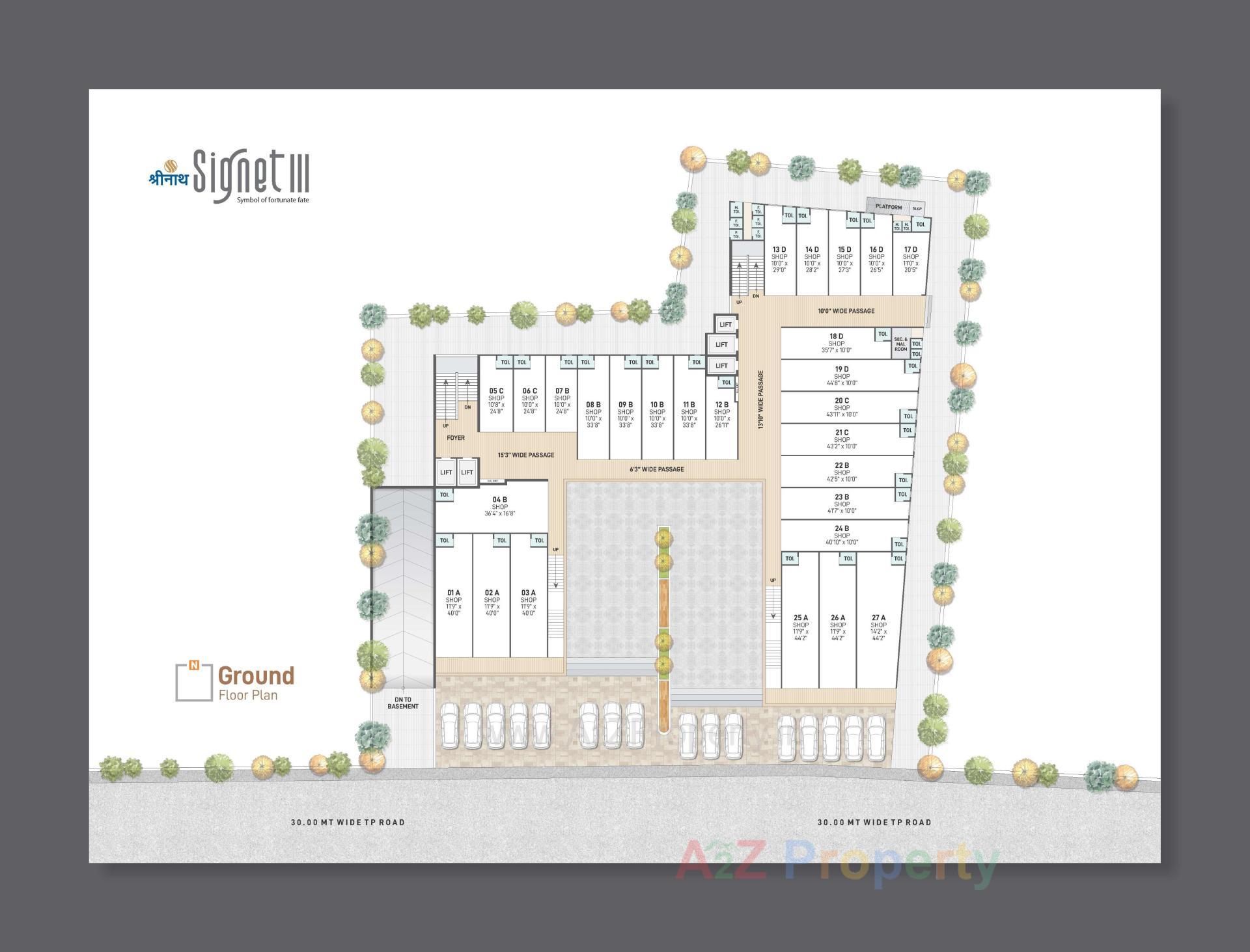 Layout of real estate project Shreenath Signet located at Ahmedabad, Ahmedabad, Gujarat