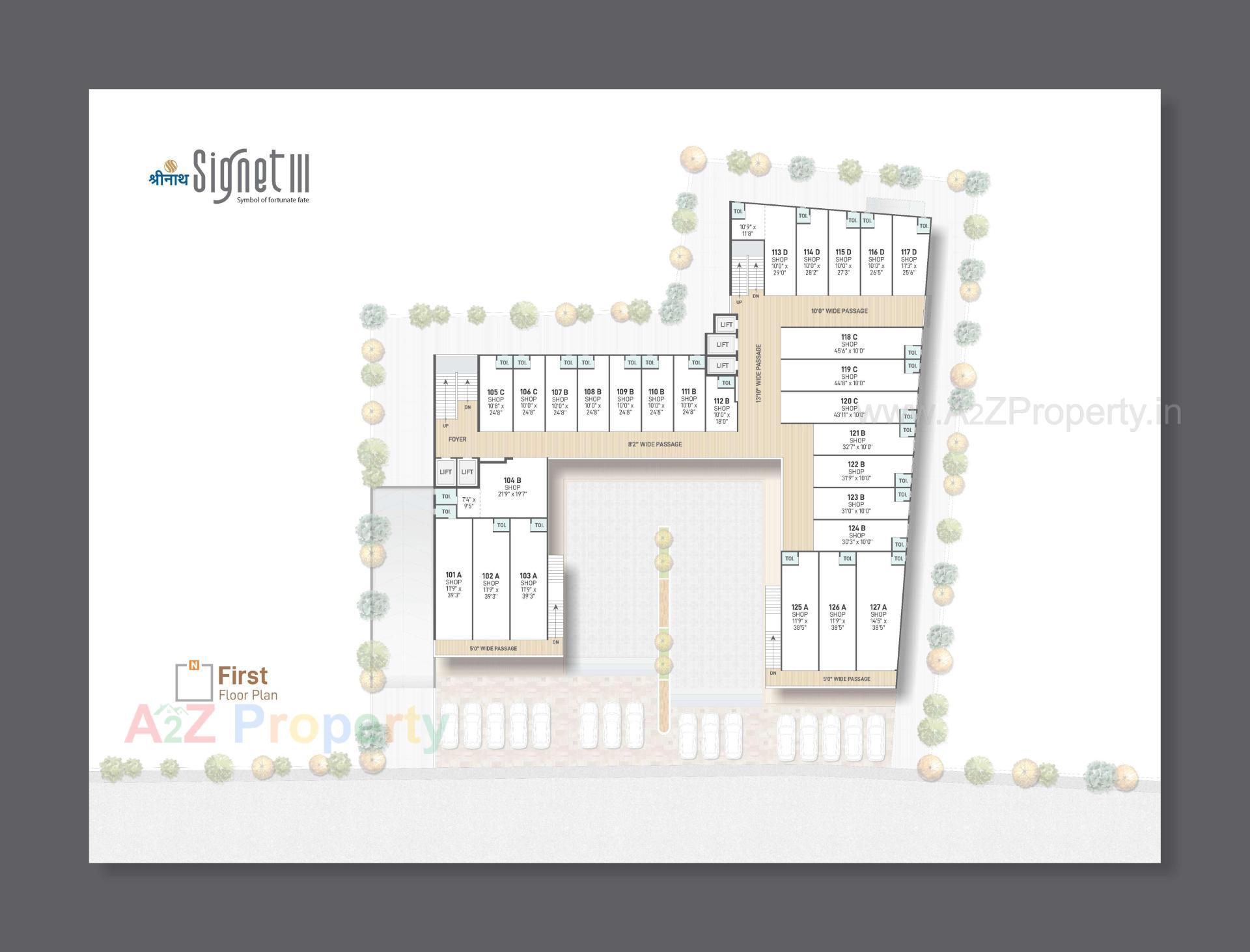 Layout of real estate project Shreenath Signet located at Ahmedabad, Ahmedabad, Gujarat