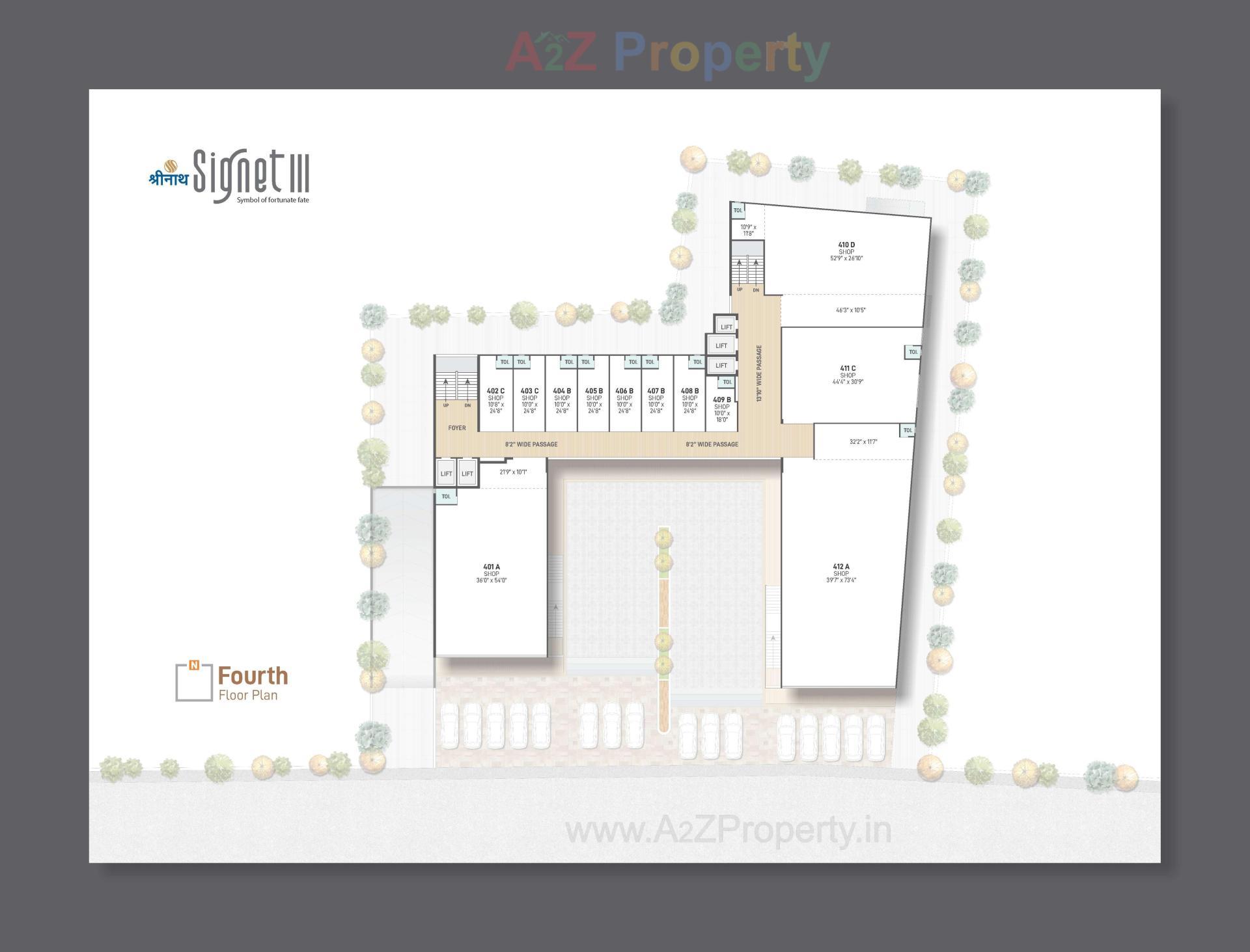 Layout of real estate project Shreenath Signet located at Ahmedabad, Ahmedabad, Gujarat