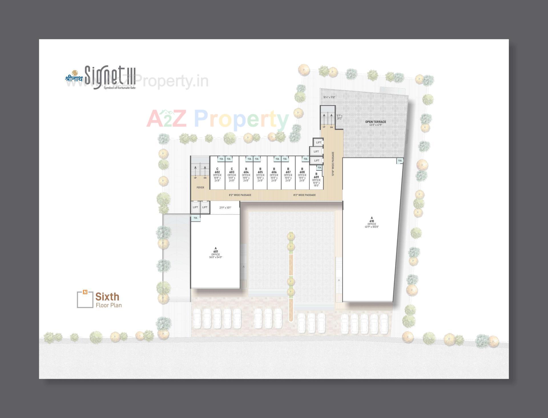 Layout of real estate project Shreenath Signet located at Ahmedabad, Ahmedabad, Gujarat