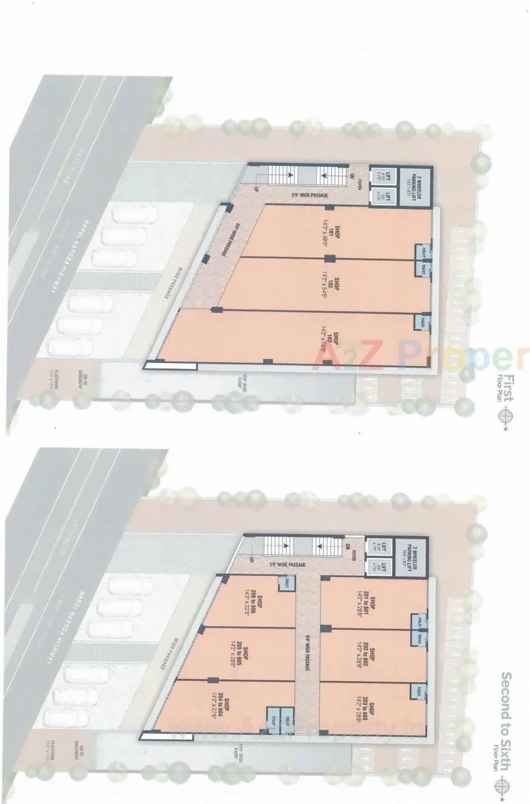 Layout of real estate project Shreenath Signet located at Ghodasar, Ahmedabad, Gujarat
