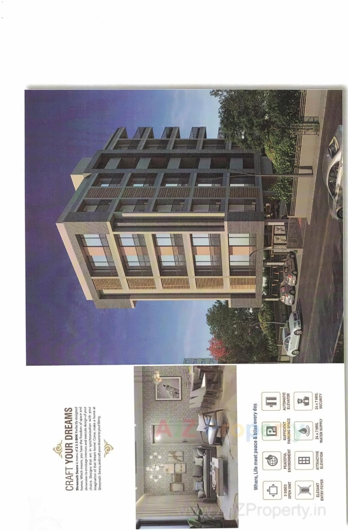 3D Elevation of real estate project Shreenath Swara located at Manipur, Ahmedabad, Gujarat