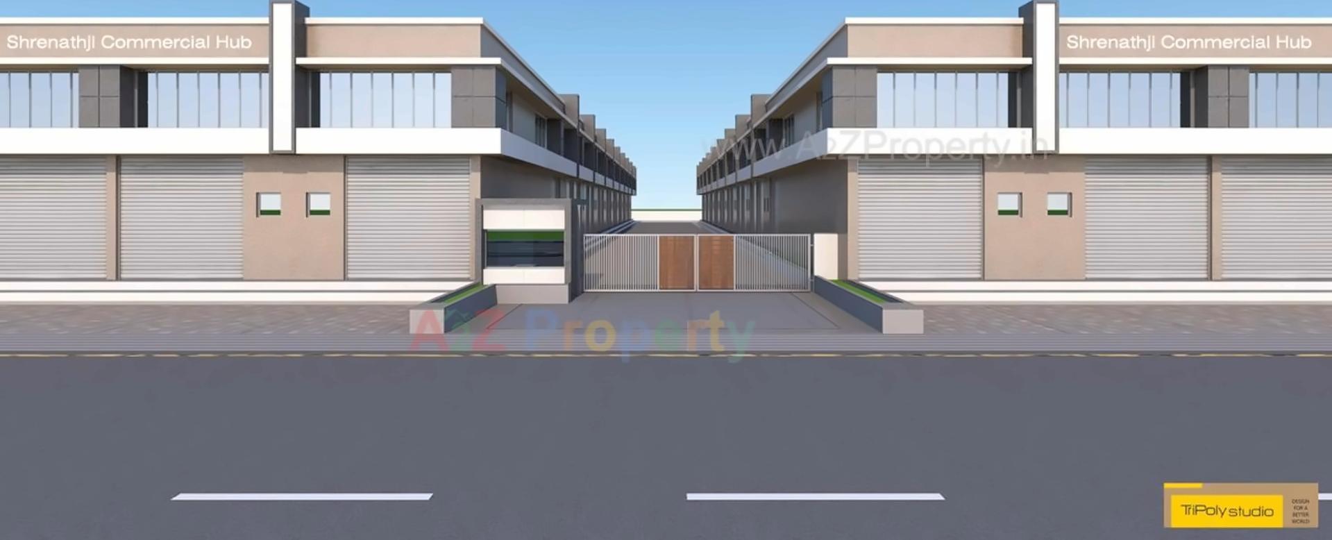 3D Elevation of real estate project Shreenathji  Hub located at Odhav, Ahmedabad, Gujarat
