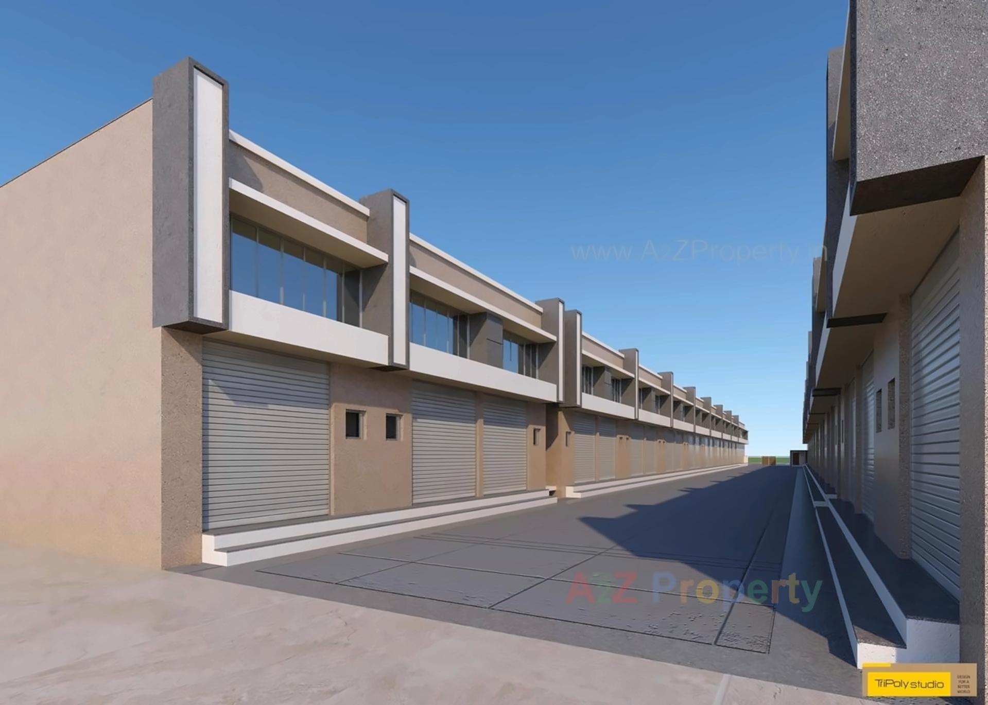 3D Elevation of real estate project Shreenathji  Hub located at Odhav, Ahmedabad, Gujarat