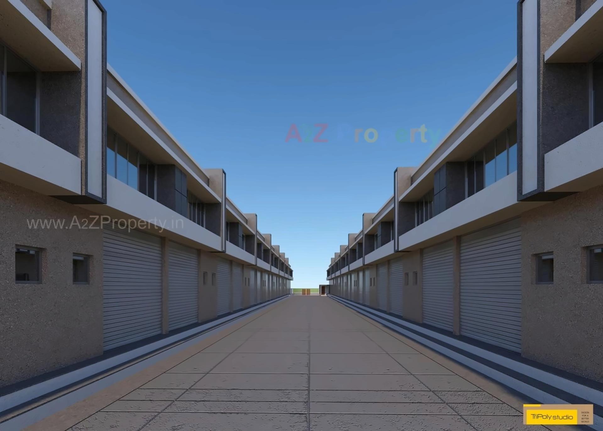 3D Elevation of real estate project Shreenathji  Hub located at Odhav, Ahmedabad, Gujarat