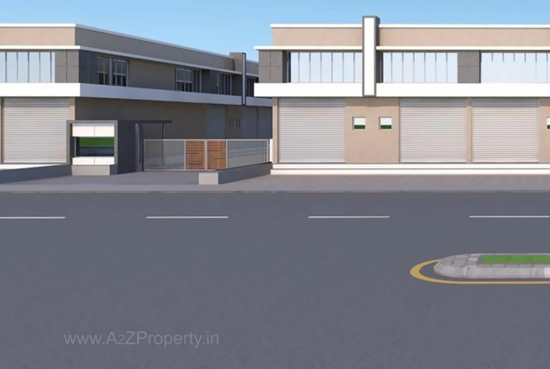 3D Elevation of real estate project Shreenathji  Hub located at Odhav, Ahmedabad, Gujarat