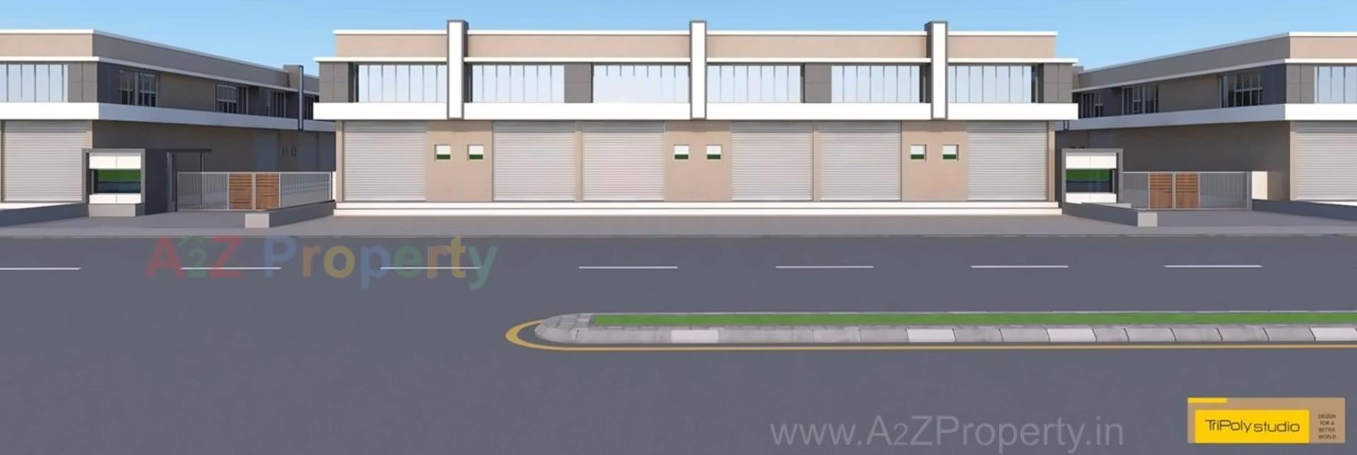 3D Elevation of real estate project Shreenathji  Hub located at Odhav, Ahmedabad, Gujarat