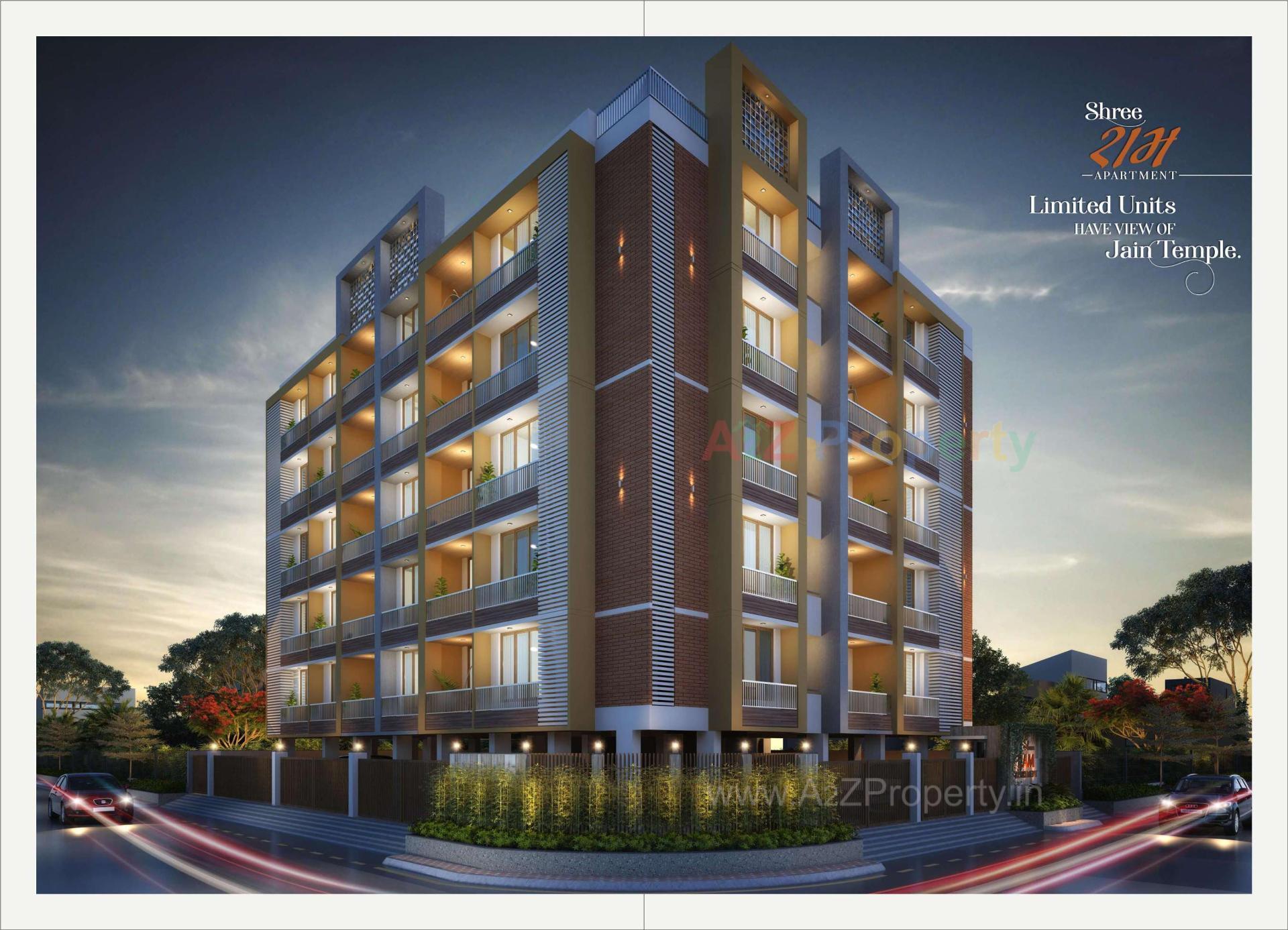 3D Elevation of real estate project Shreeram Apartment located at Vasna, Ahmedabad, Gujarat