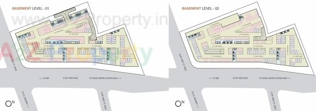 Layout of real estate project Shreeya Amalga located at Thaltej, Ahmedabad, Gujarat