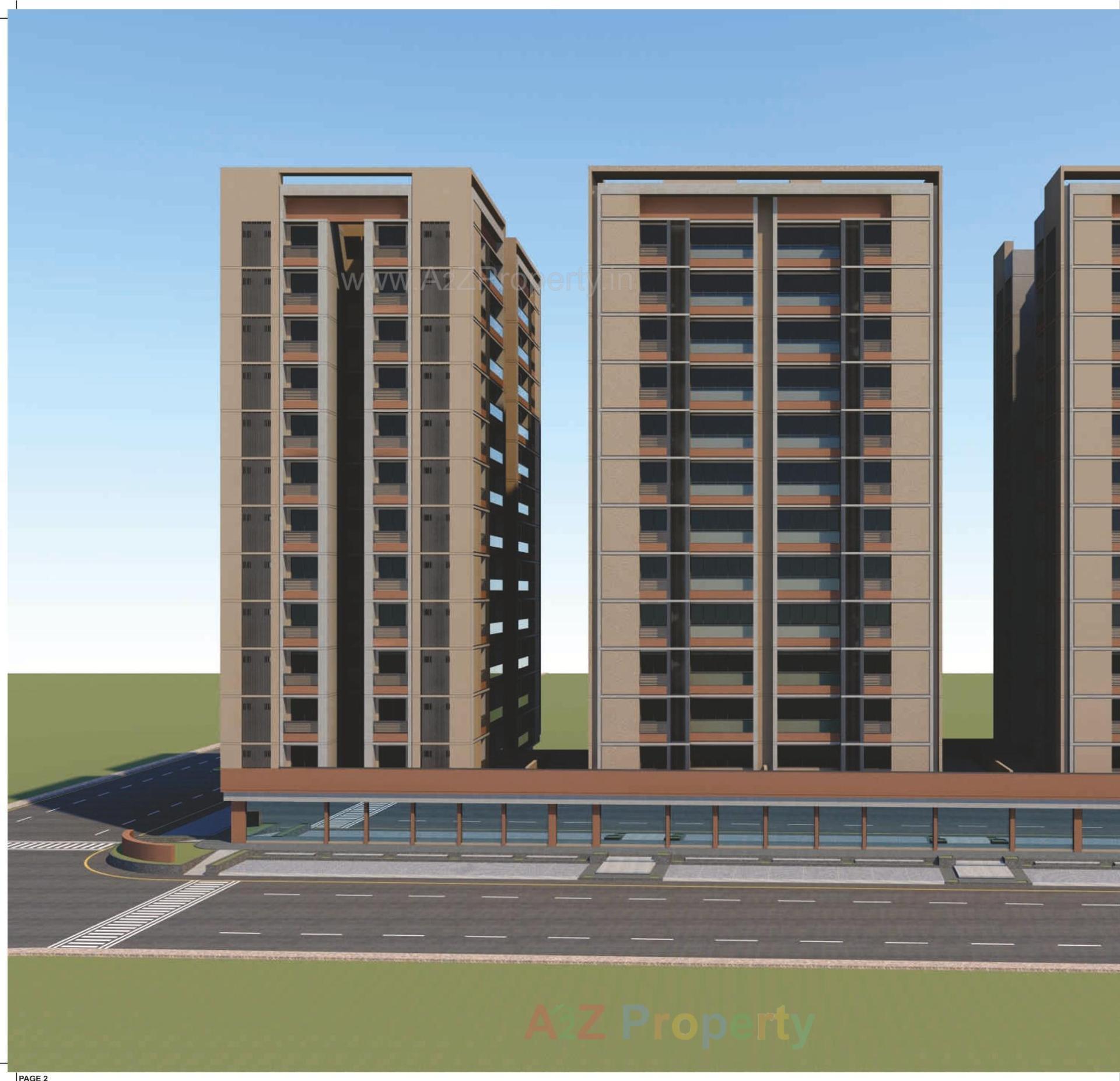 3D Elevation of real estate project Shreeyam Lotus located at Ahmedabad, Ahmedabad, Gujarat