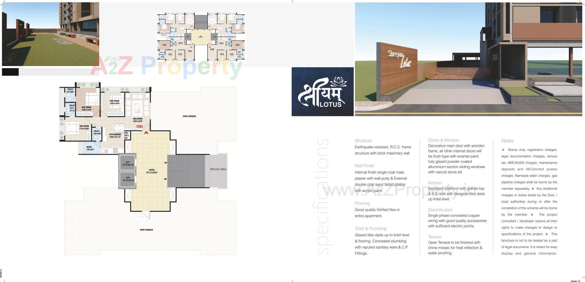 Layout of real estate project Shreeyam Lotus located at Ahmedabad, Ahmedabad, Gujarat