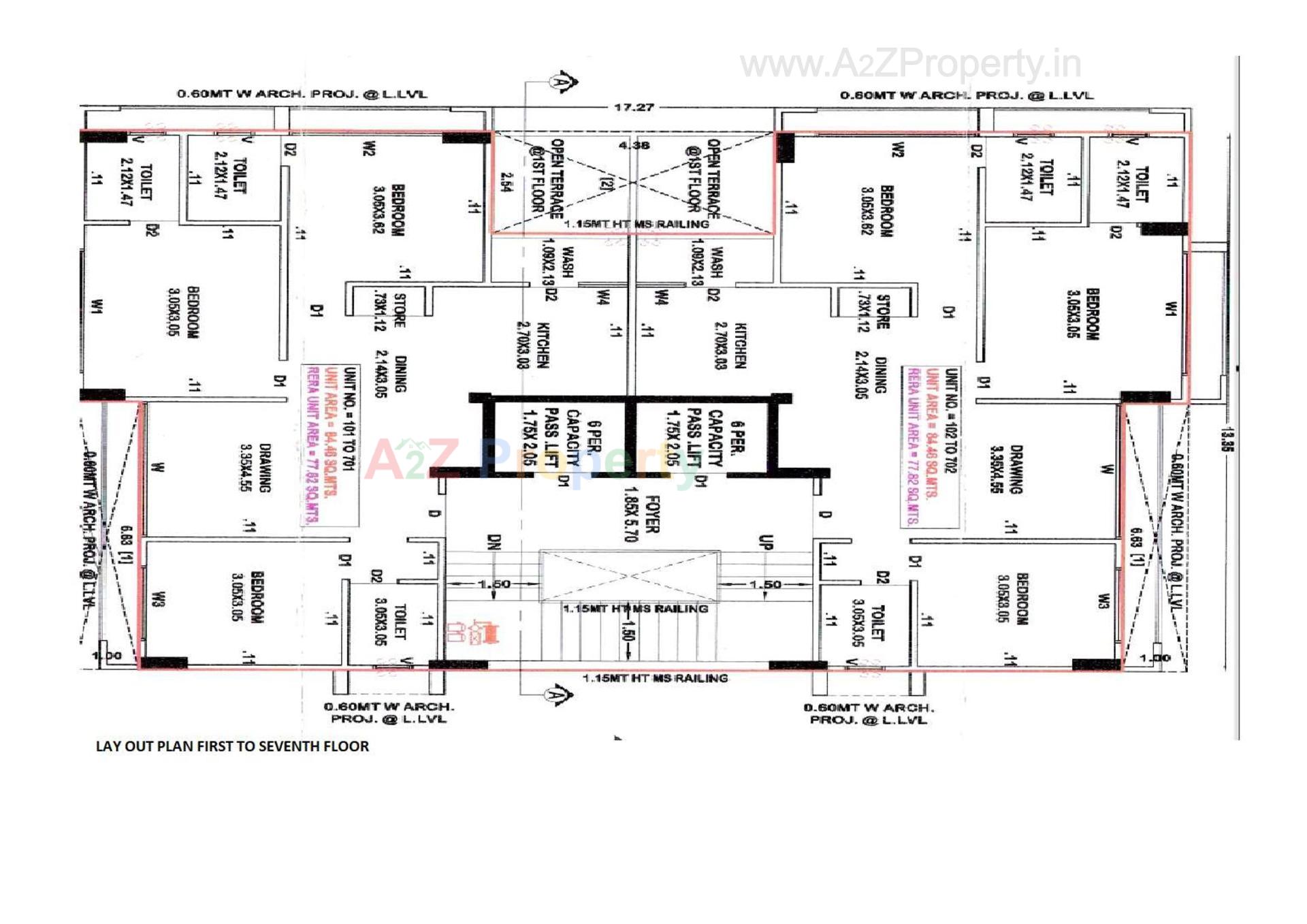 Layout of real estate project Shrey Elysium located at Ghuma, Ahmedabad, Gujarat
