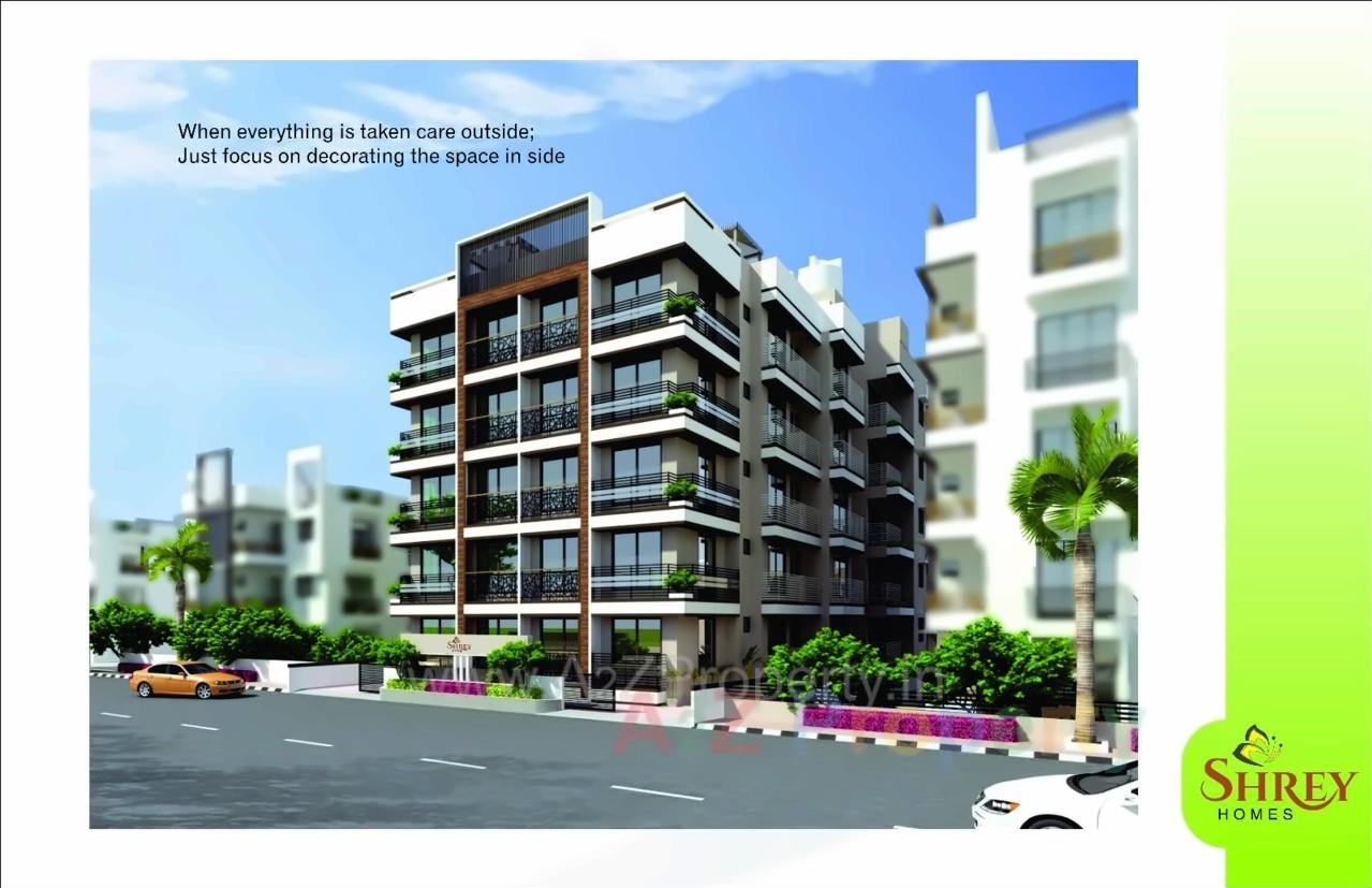 3D Elevation of real estate project Shrey Homes located at City, Ahmedabad, Gujarat