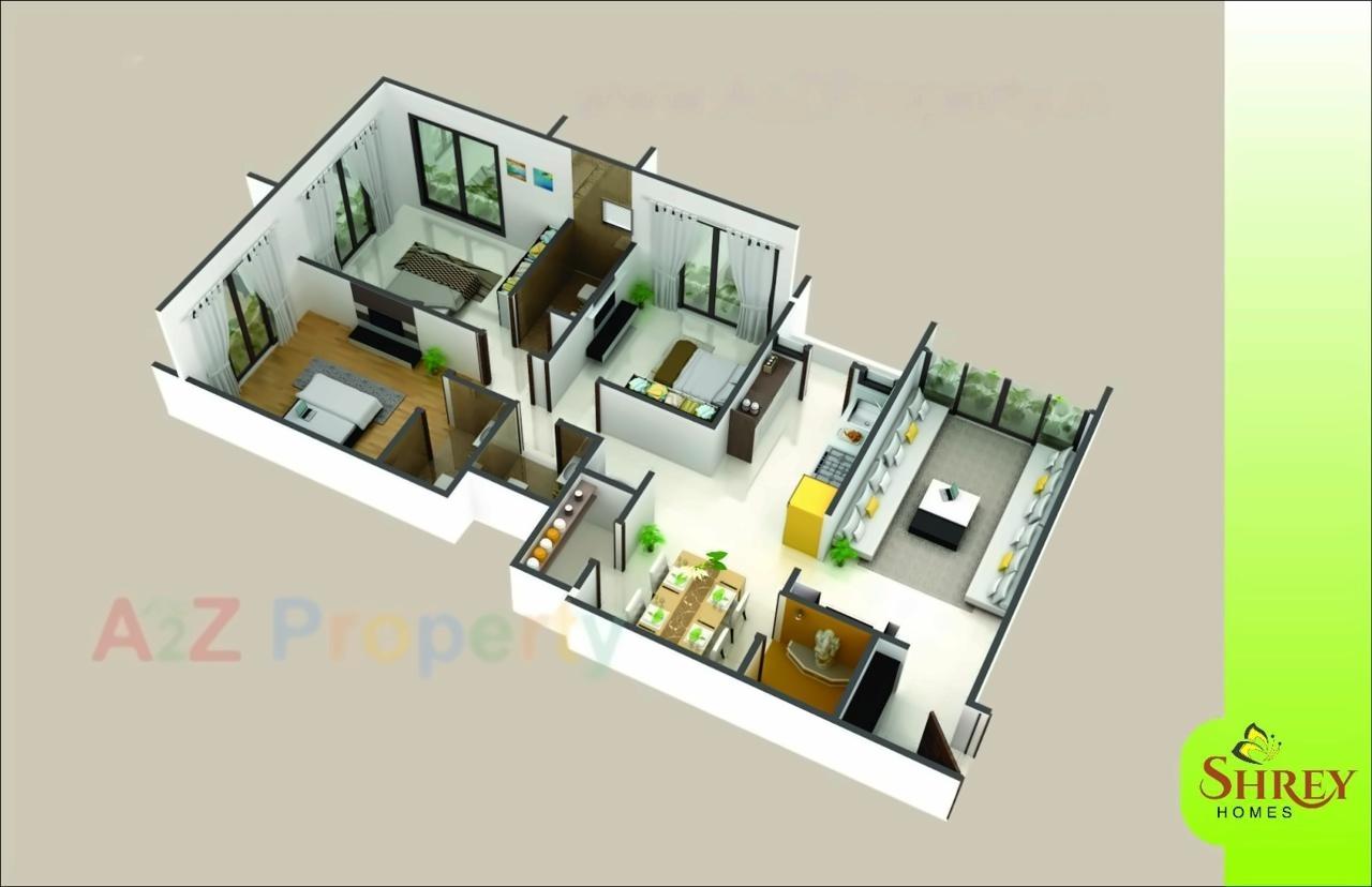 Layout of real estate project Shrey Homes located at City, Ahmedabad, Gujarat