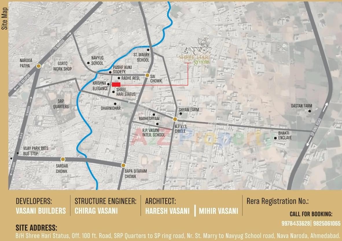  of real estate project Shri Hari Greens located at Naroda, Ahmedabad, Gujarat