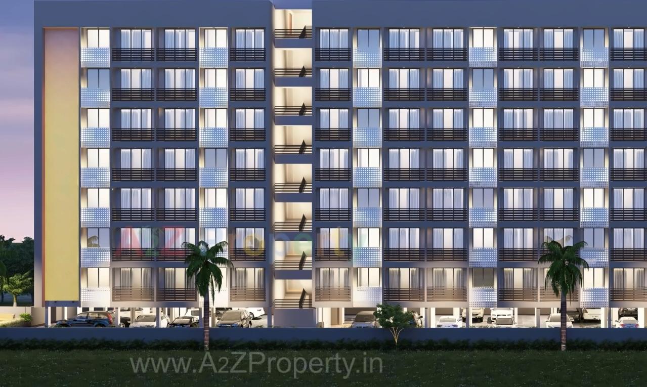 3D Elevation of real estate project Shri Hari Greens located at Naroda, Ahmedabad, Gujarat