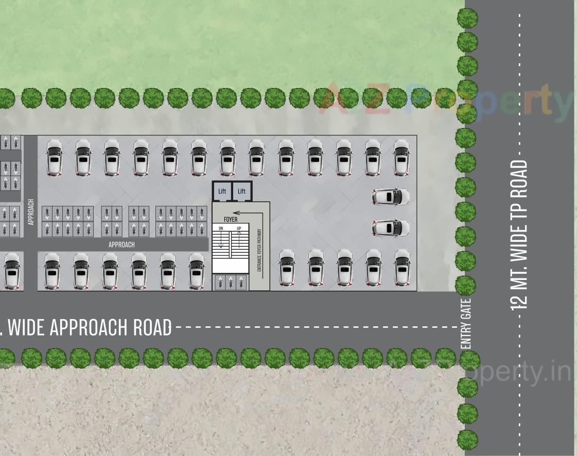 Layout of real estate project Shri Hari Greens located at Naroda, Ahmedabad, Gujarat