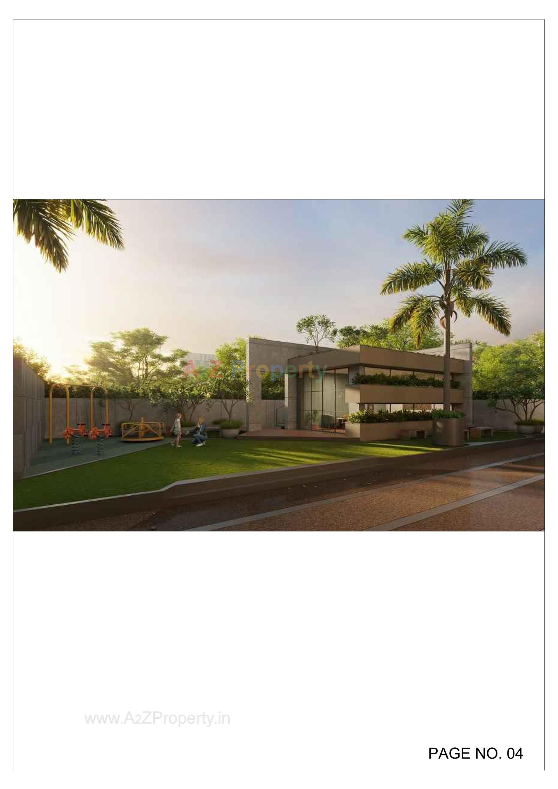 3D Elevation of real estate project Shri Hari Sky located at Bhadaj, Ahmedabad, Gujarat