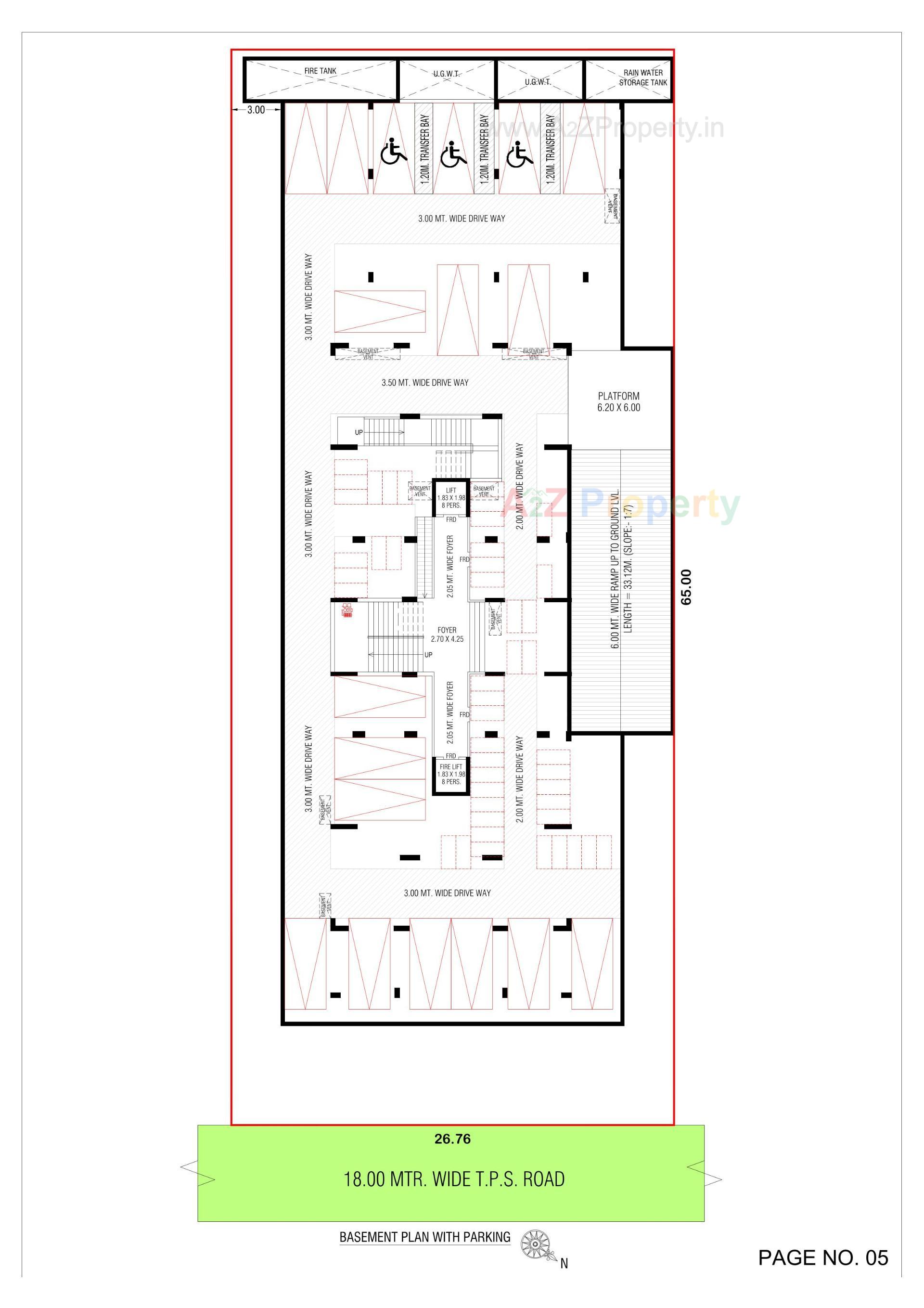 Layout of real estate project Shri Hari Sky located at Bhadaj, Ahmedabad, Gujarat