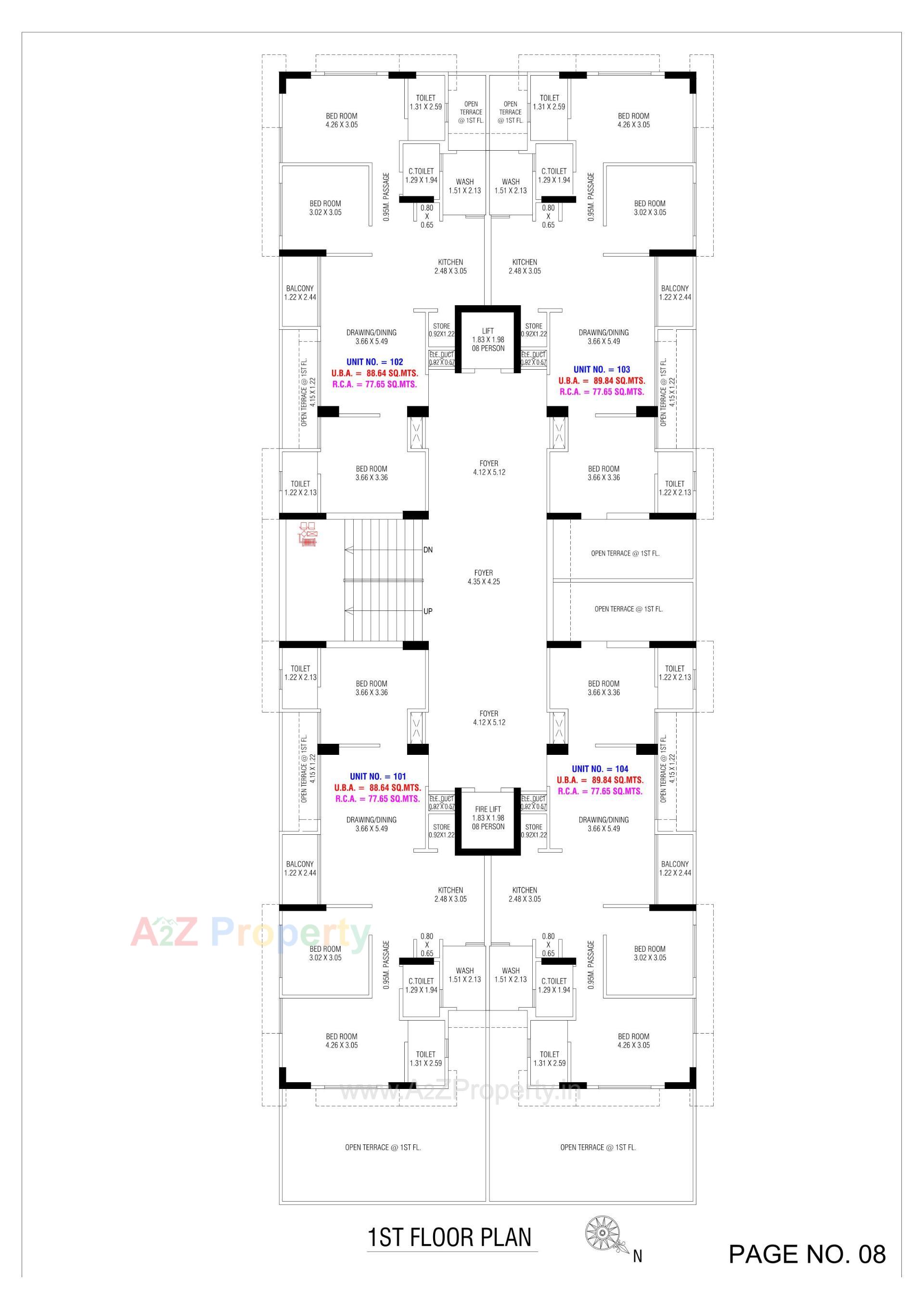 Layout of real estate project Shri Hari Sky located at Bhadaj, Ahmedabad, Gujarat