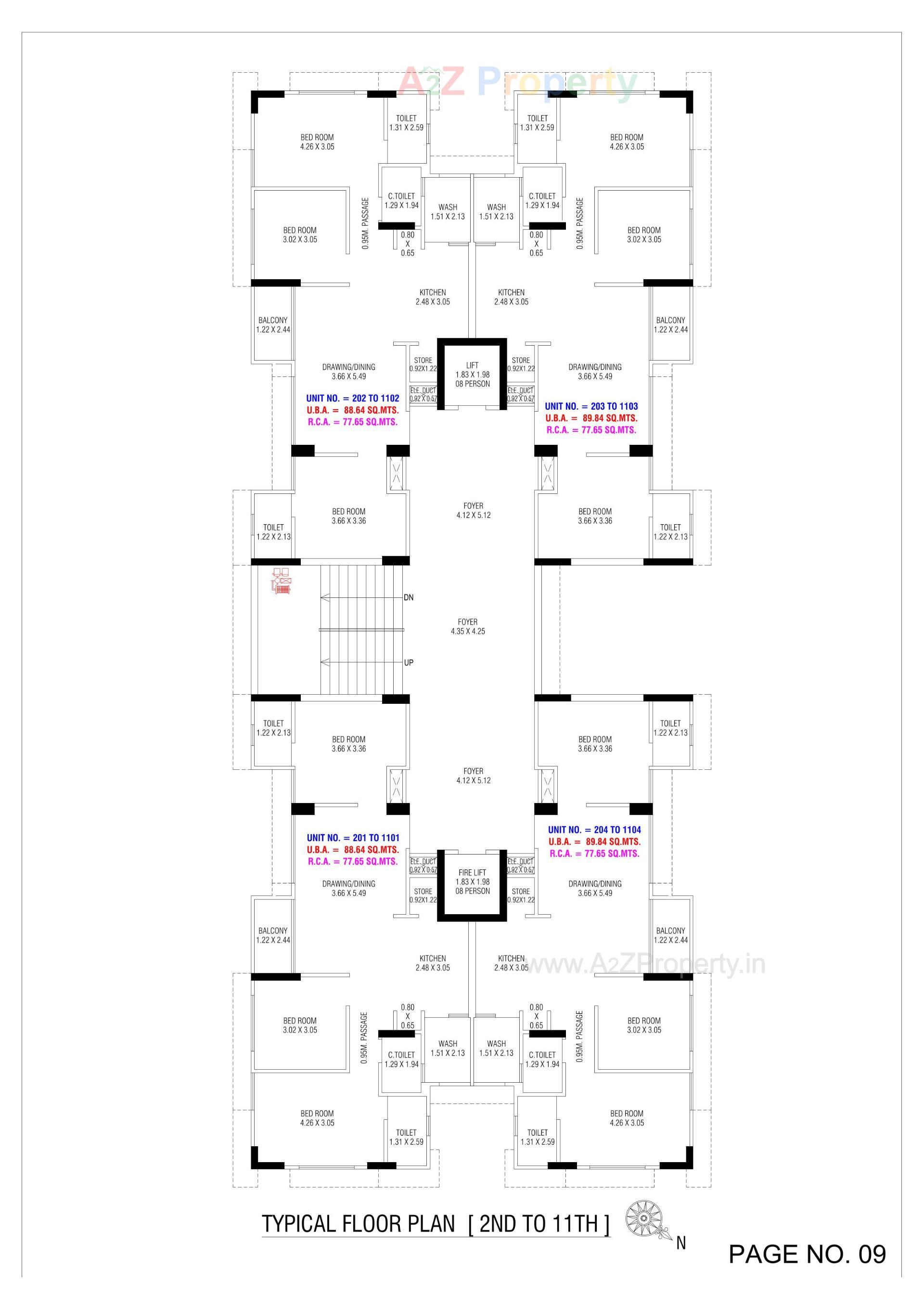 Layout of real estate project Shri Hari Sky located at Bhadaj, Ahmedabad, Gujarat