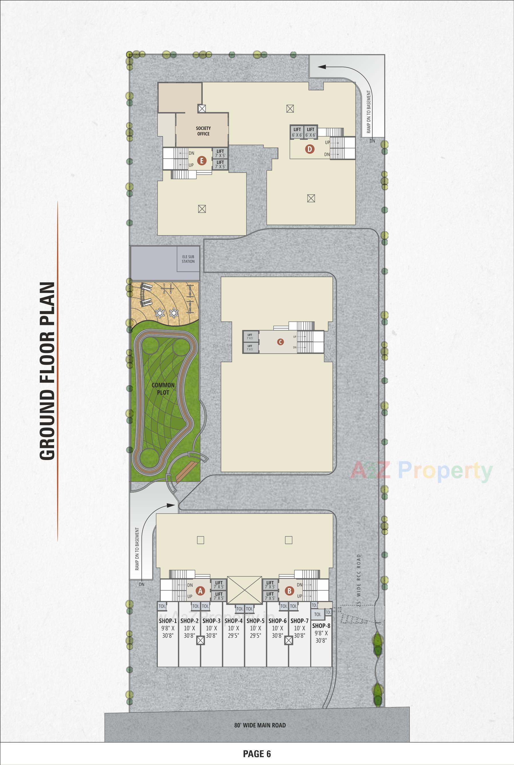Layout of real estate project Shri Keshav located at Vastral, Ahmedabad, Gujarat