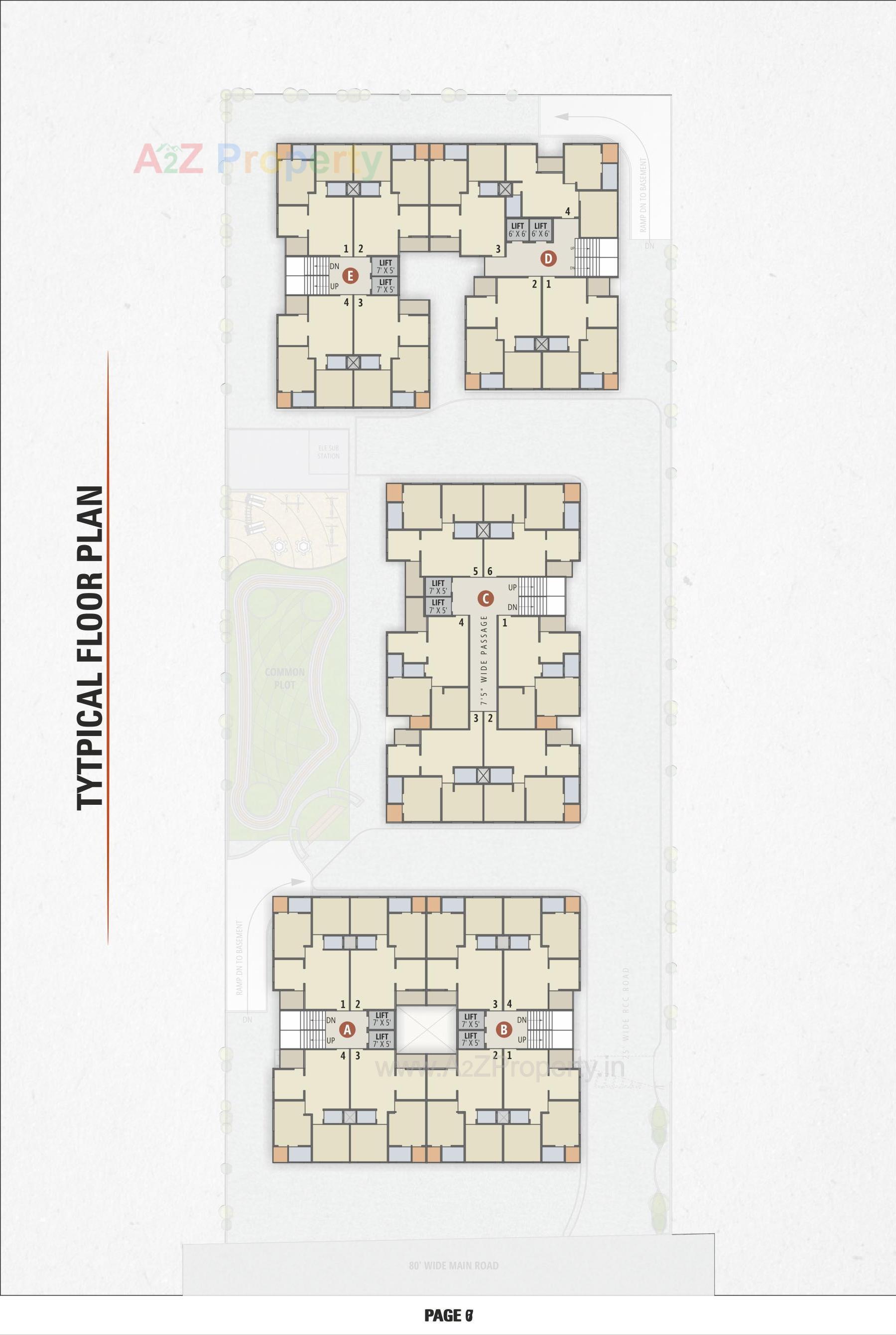 Layout of real estate project Shri Keshav located at Vastral, Ahmedabad, Gujarat