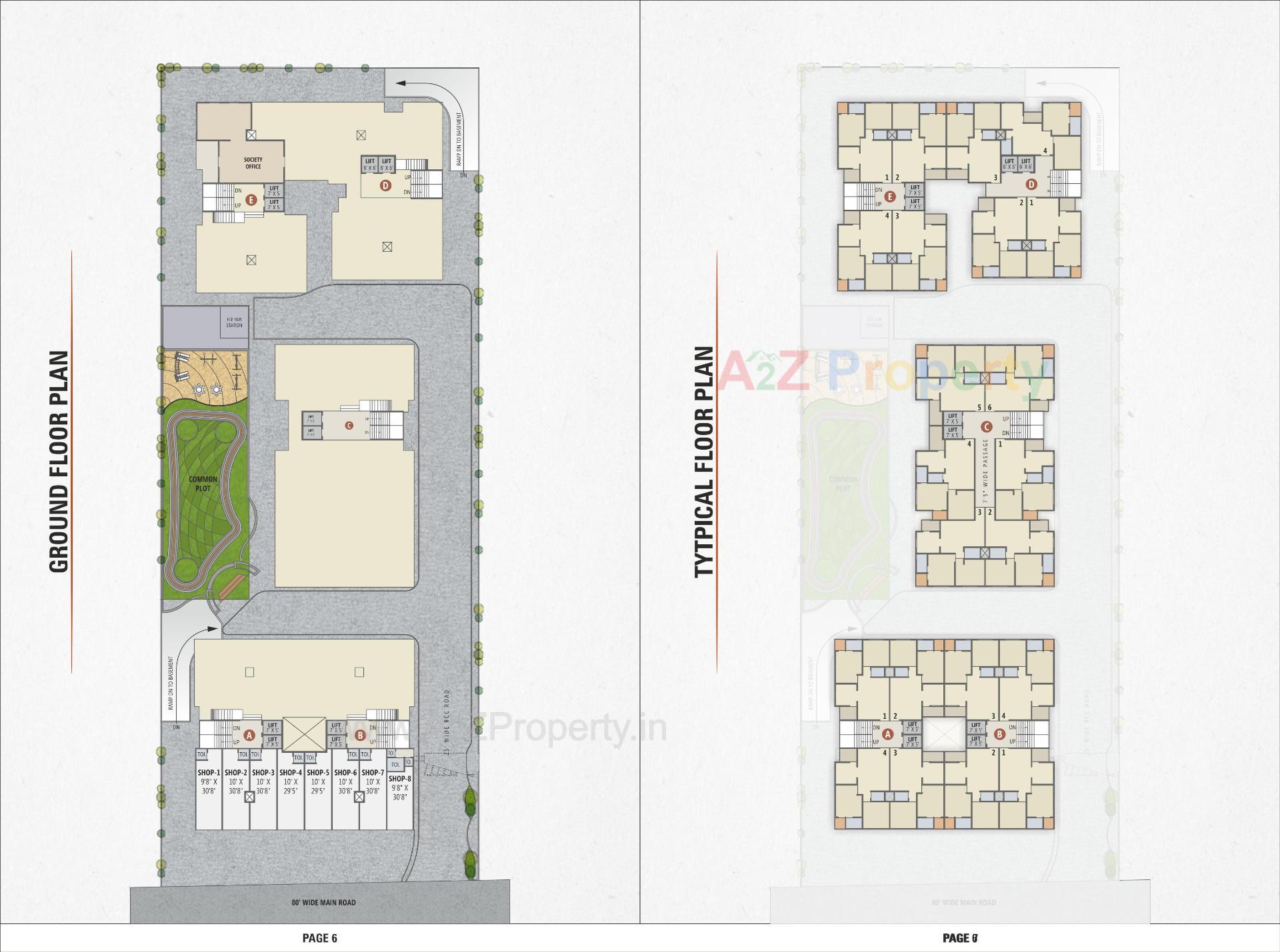 Layout of real estate project Shri Keshav located at Vastral, Ahmedabad, Gujarat