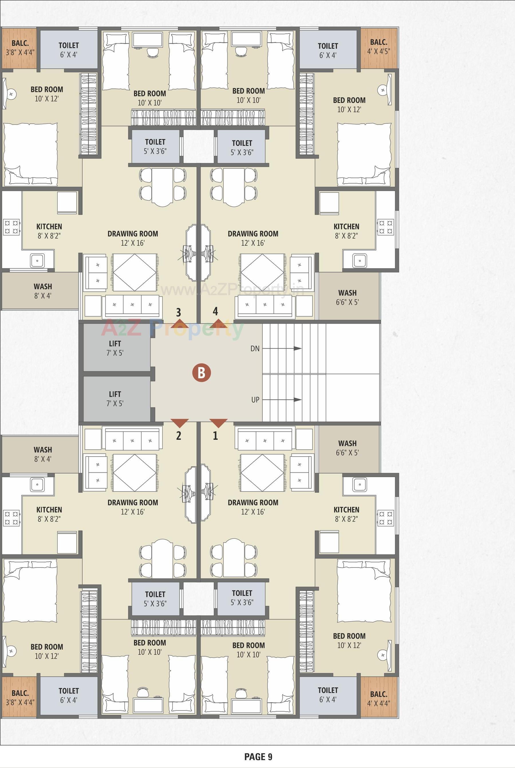 Layout of real estate project Shri Keshav located at Vastral, Ahmedabad, Gujarat