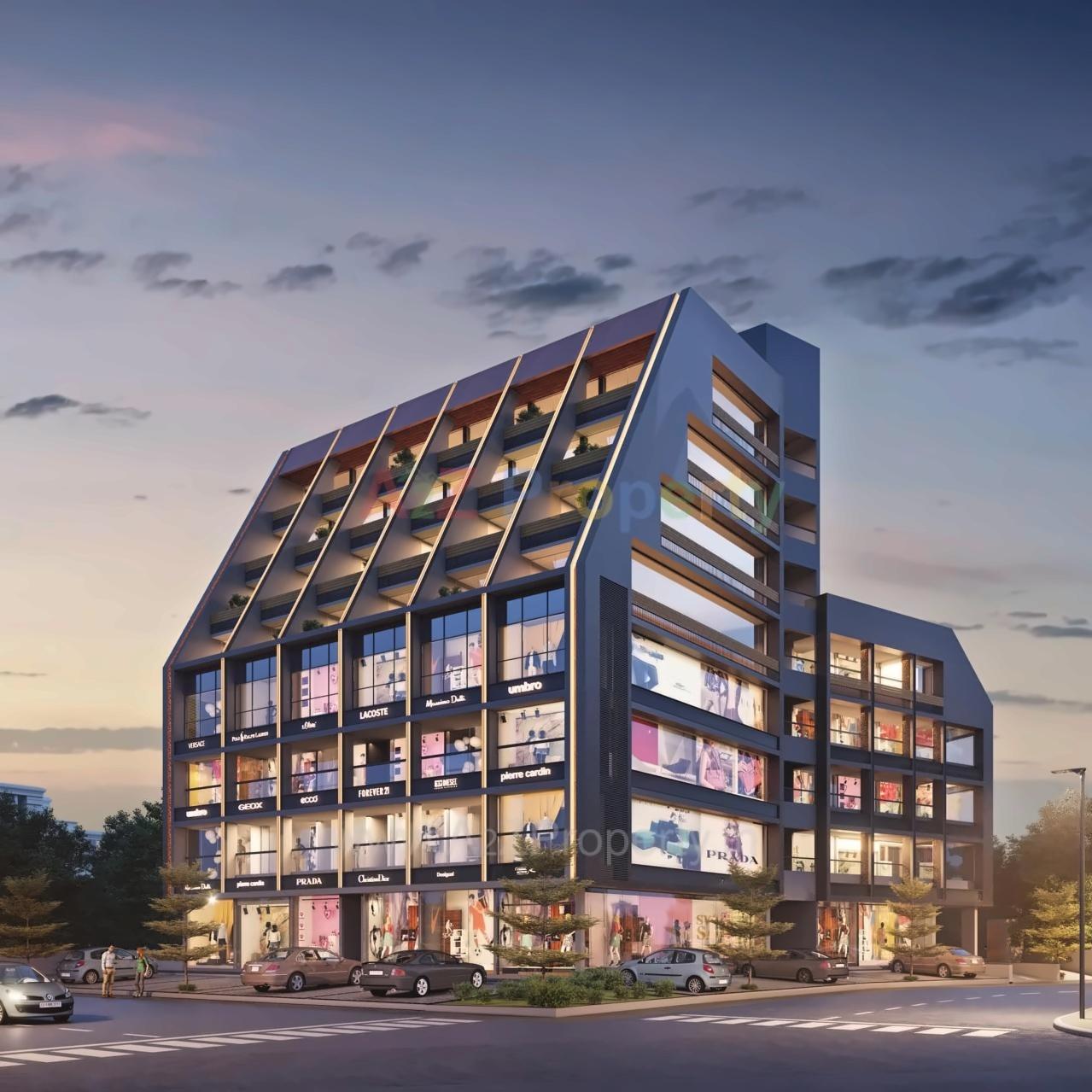 3D Elevation of real estate project Shri Parshva Orion located at Paldi, Ahmedabad, Gujarat