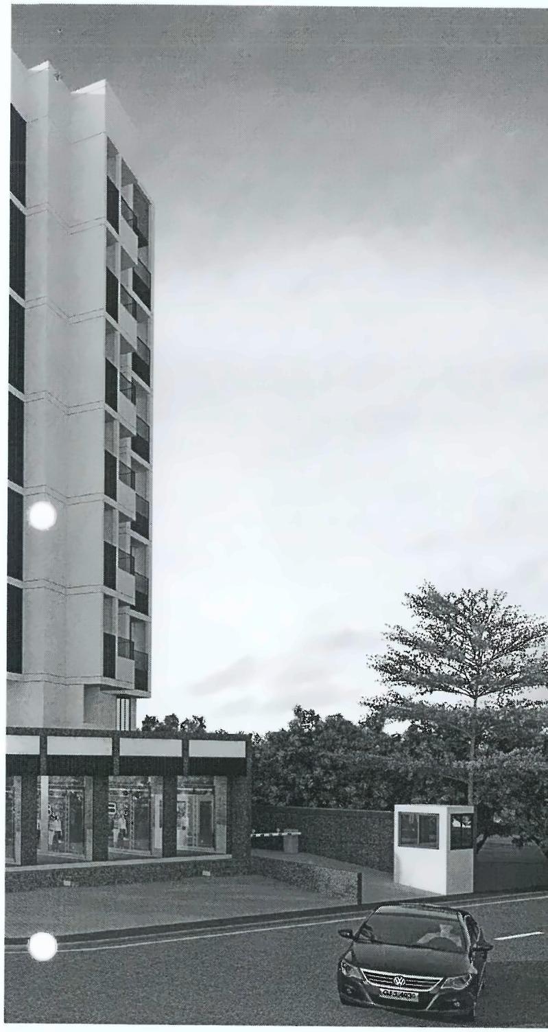 3D Elevation of real estate project Shrikunj Sky located at Ahmedabad, Ahmedabad, Gujarat