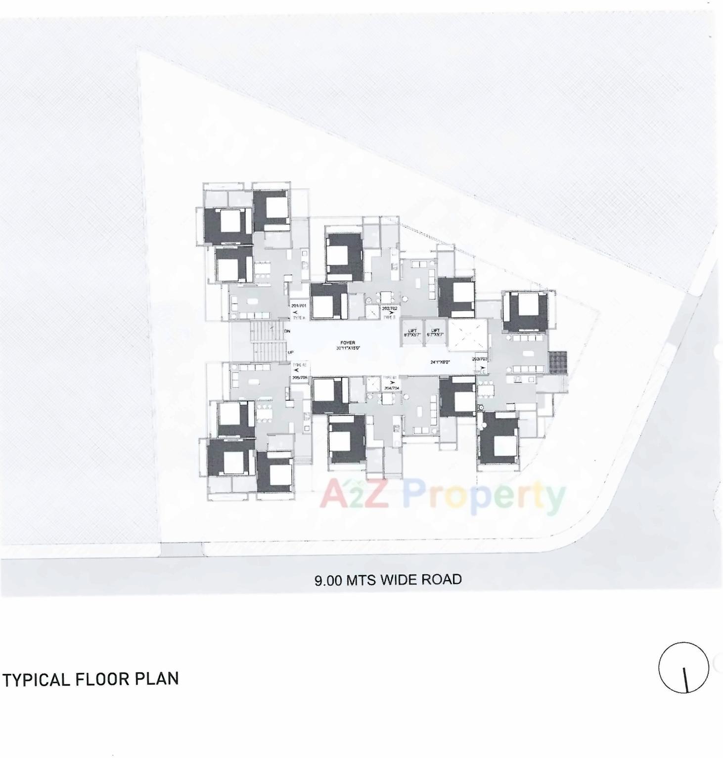 Layout of real estate project Shrikunj Sky located at Ahmedabad, Ahmedabad, Gujarat
