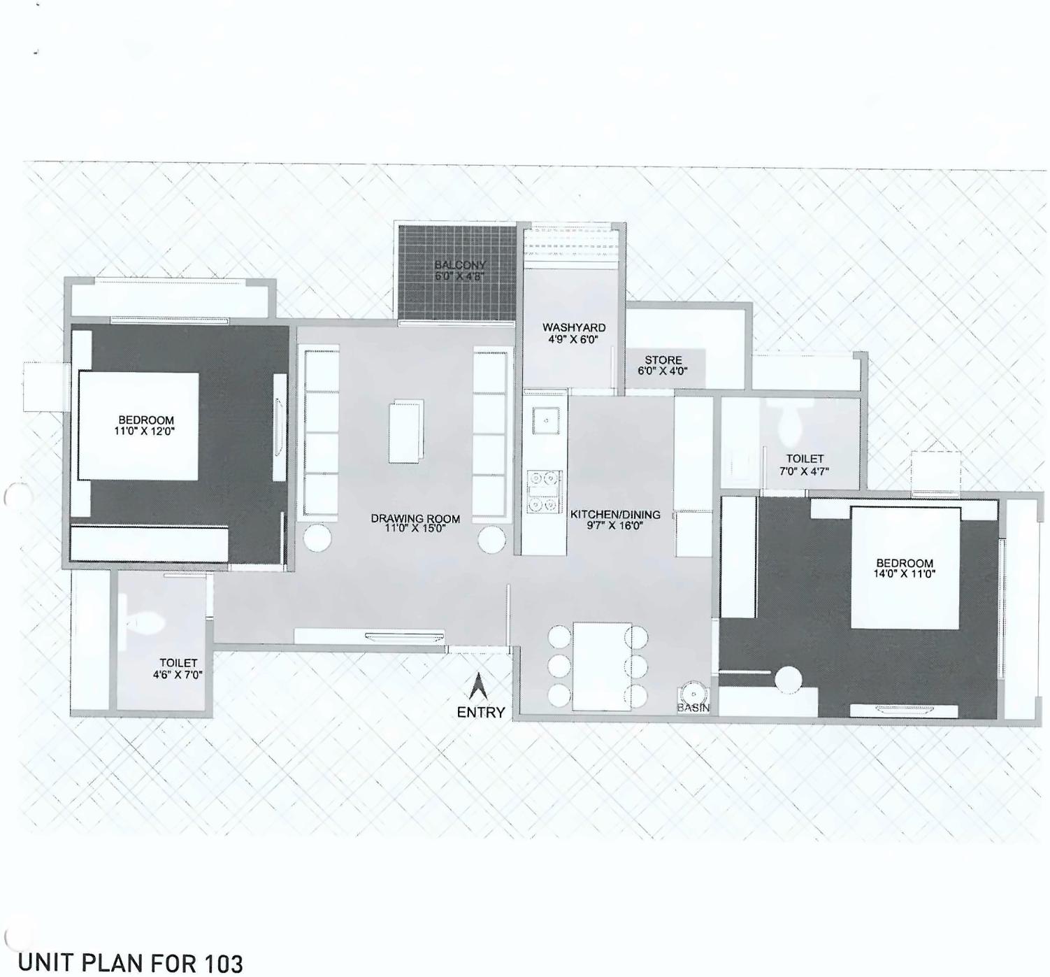 Layout of real estate project Shrikunj Sky located at Ahmedabad, Ahmedabad, Gujarat
