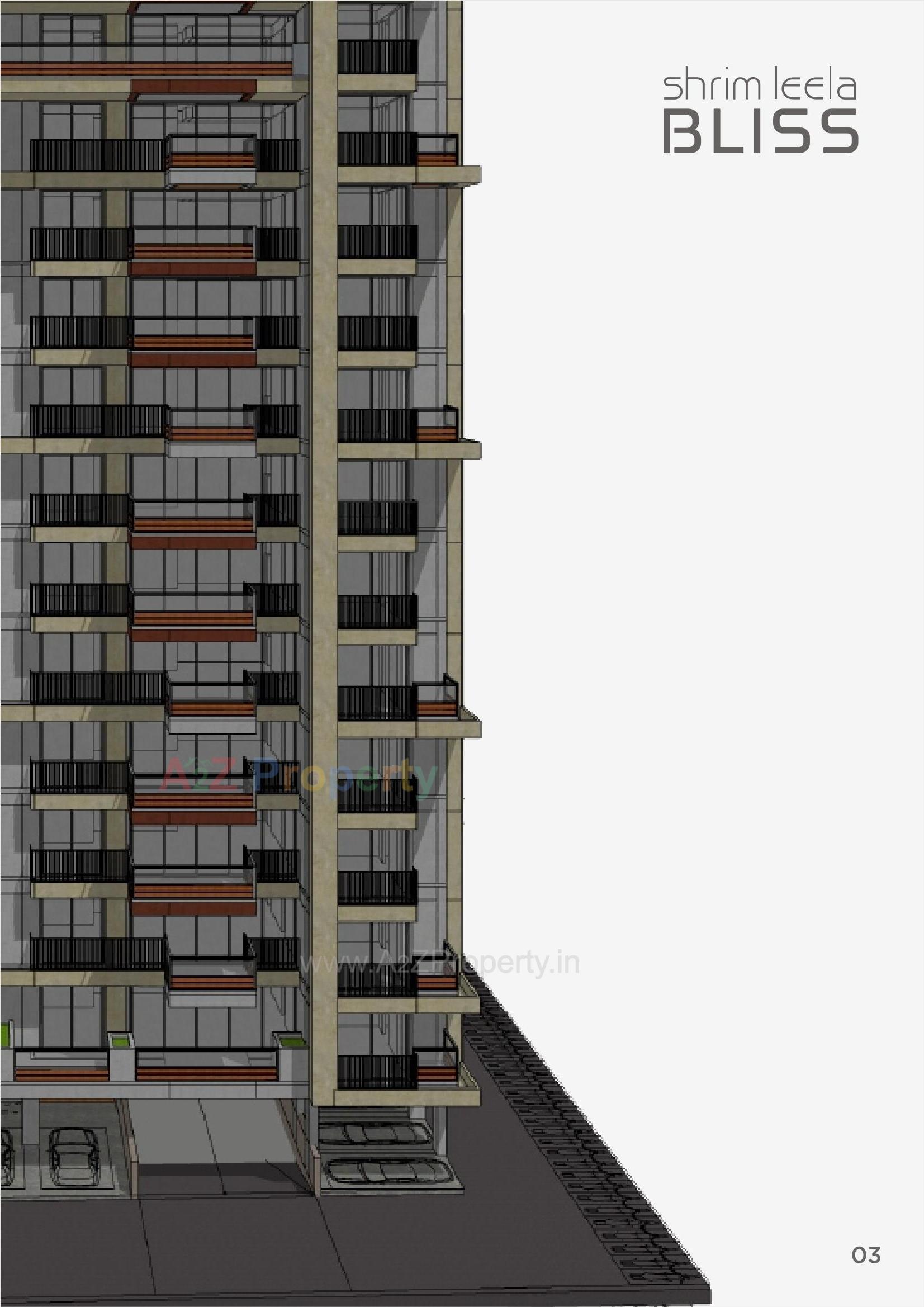 3D Elevation of real estate project Shrim Leela Bliss located at Sola, Ahmedabad, Gujarat