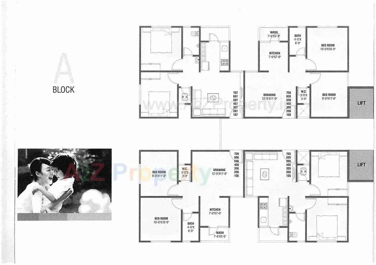 Layout of real estate project Shrimad Afford located at Nikol, Ahmedabad, Gujarat