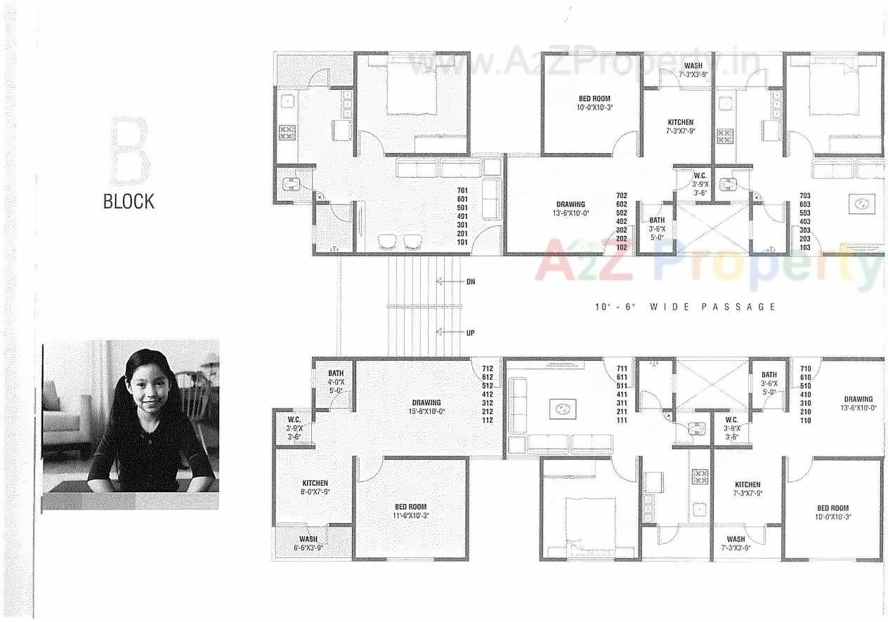 Layout of real estate project Shrimad Afford located at Nikol, Ahmedabad, Gujarat