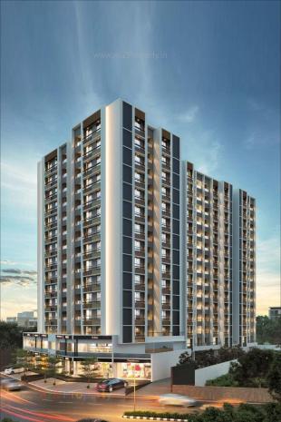 Elevation of real estate project Shrimay Opulence located at Shela, Sanand, Ahmedabad, Ahmedabad, Gujarat