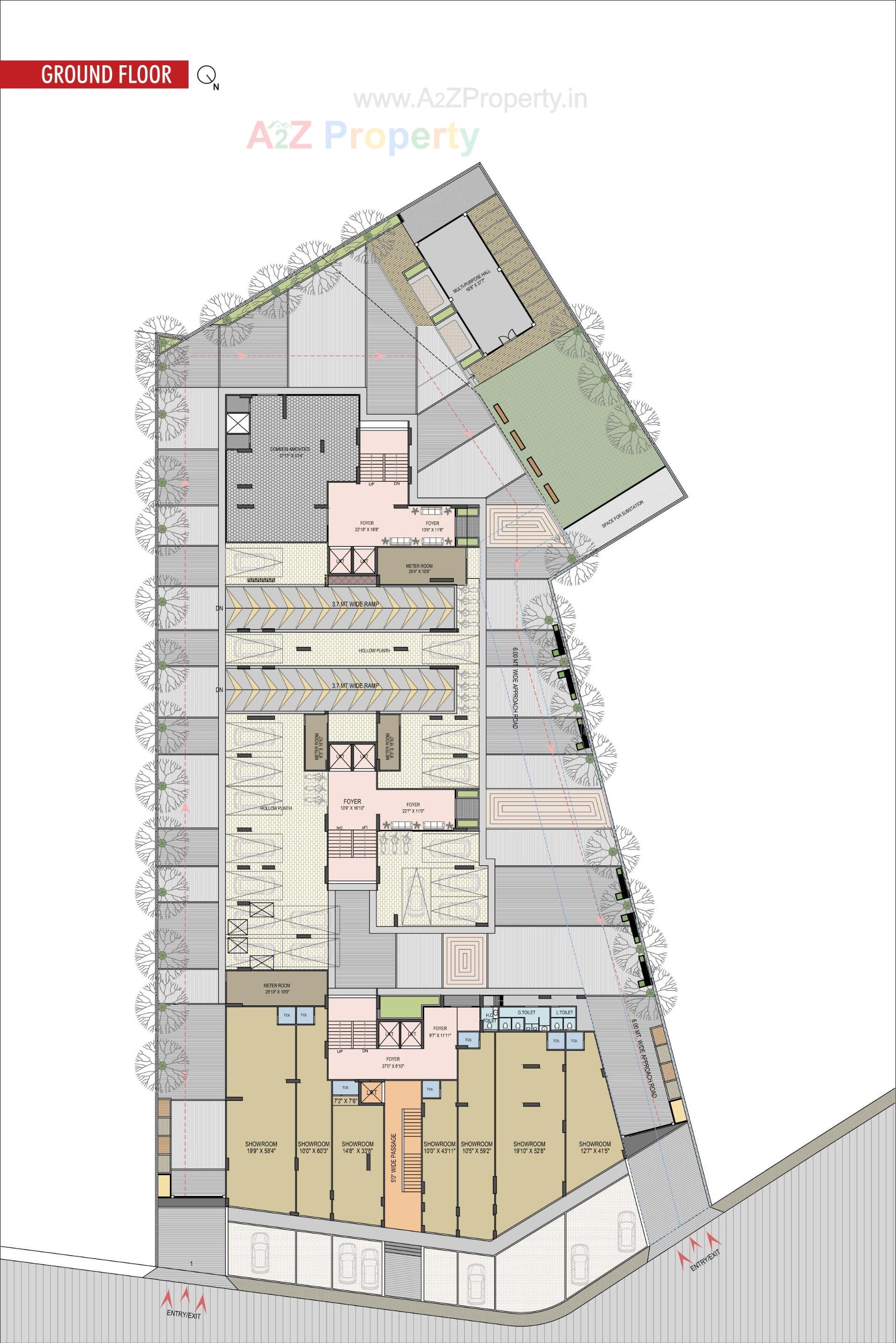 Layout of real estate project Shrimay Opulence located at Shela, Sanand, Ahmedabad, Ahmedabad, Gujarat