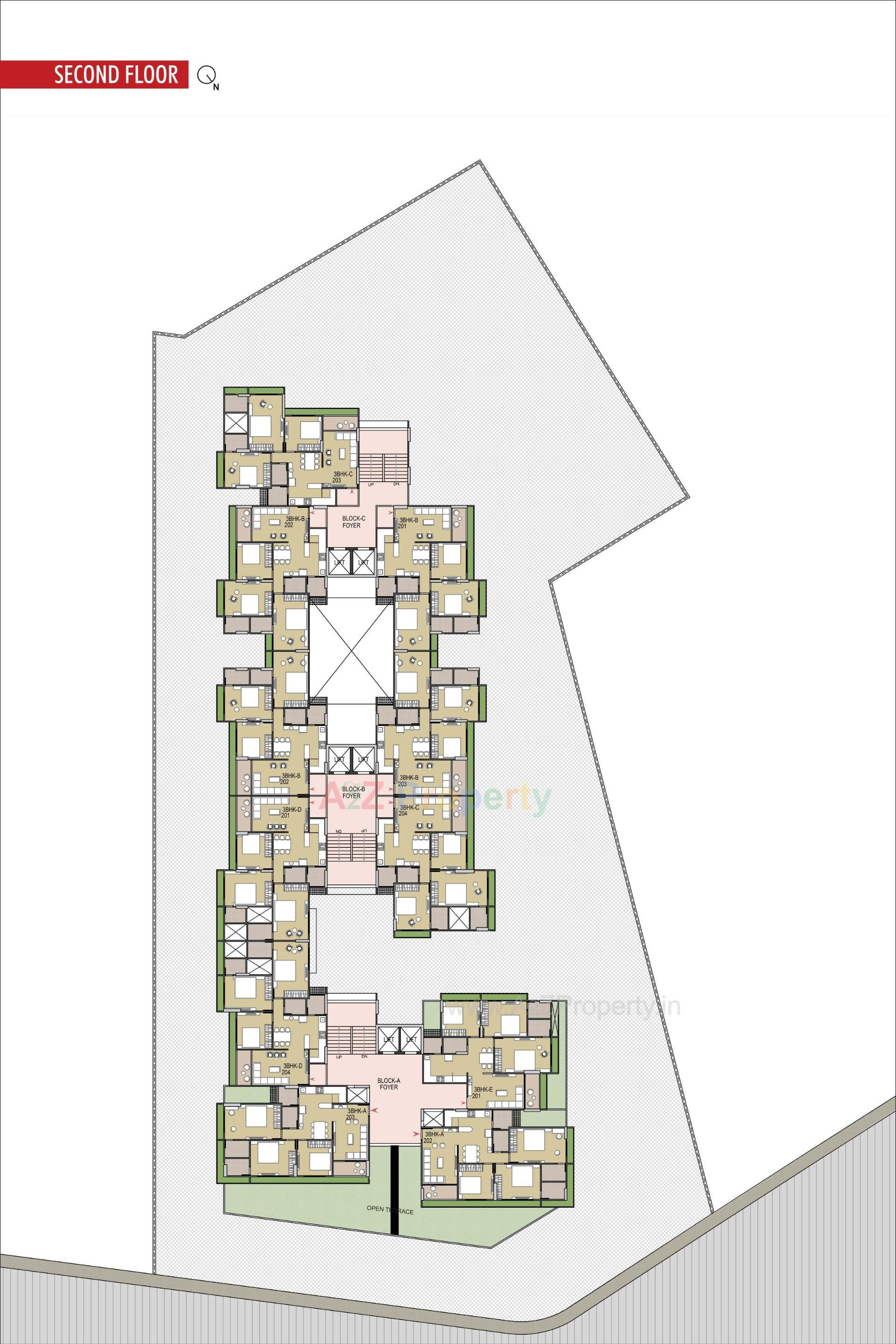 Layout of real estate project Shrimay Opulence located at Shela, Sanand, Ahmedabad, Ahmedabad, Gujarat