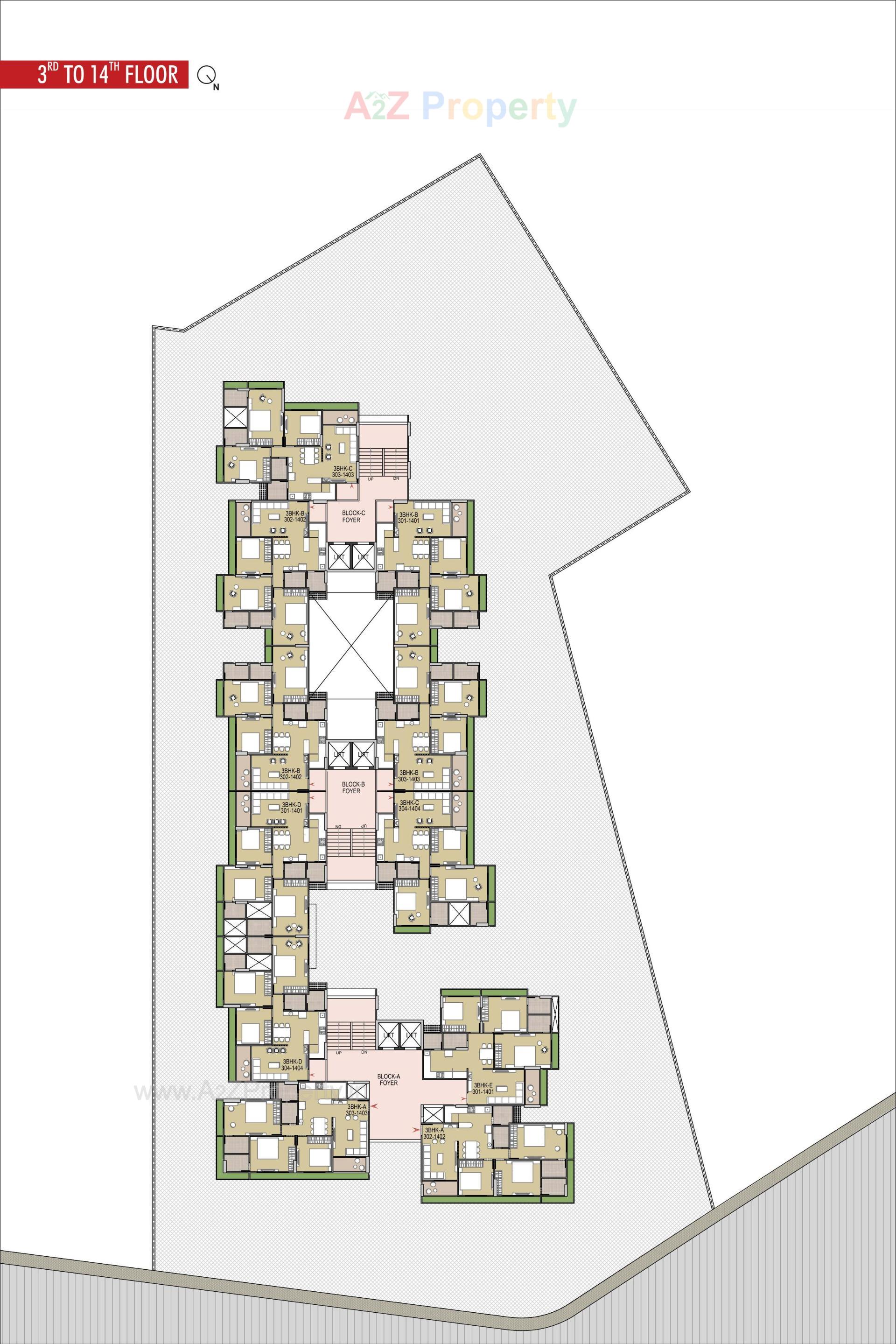 Layout of real estate project Shrimay Opulence located at Shela, Sanand, Ahmedabad, Ahmedabad, Gujarat