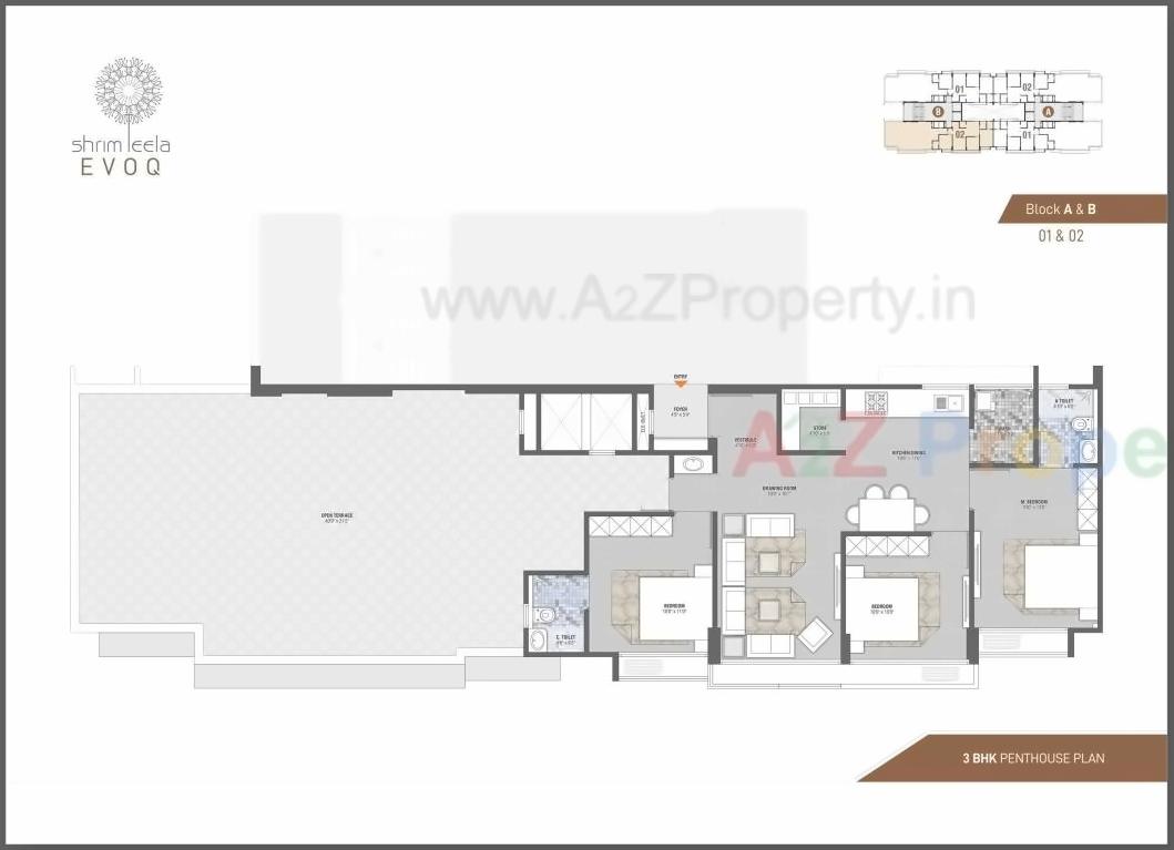 Layout of real estate project Shrimleela Evoq located at Ahmedabad, Ahmedabad, Gujarat