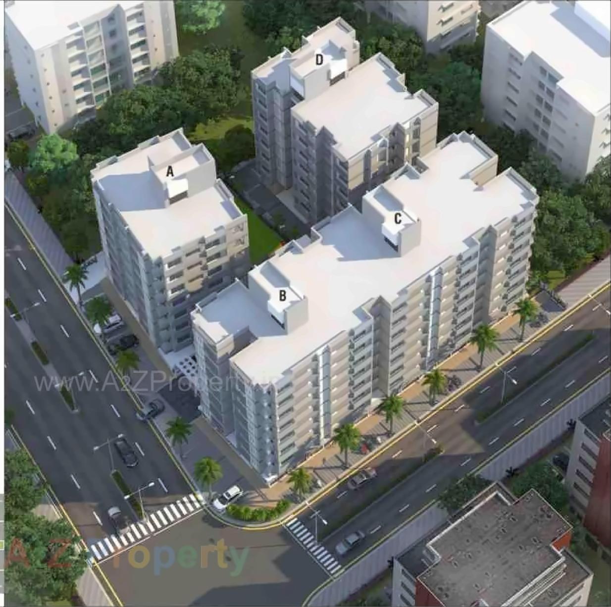 3D Elevation of real estate project Shrinand City located at Ramol, Ahmedabad, Gujarat