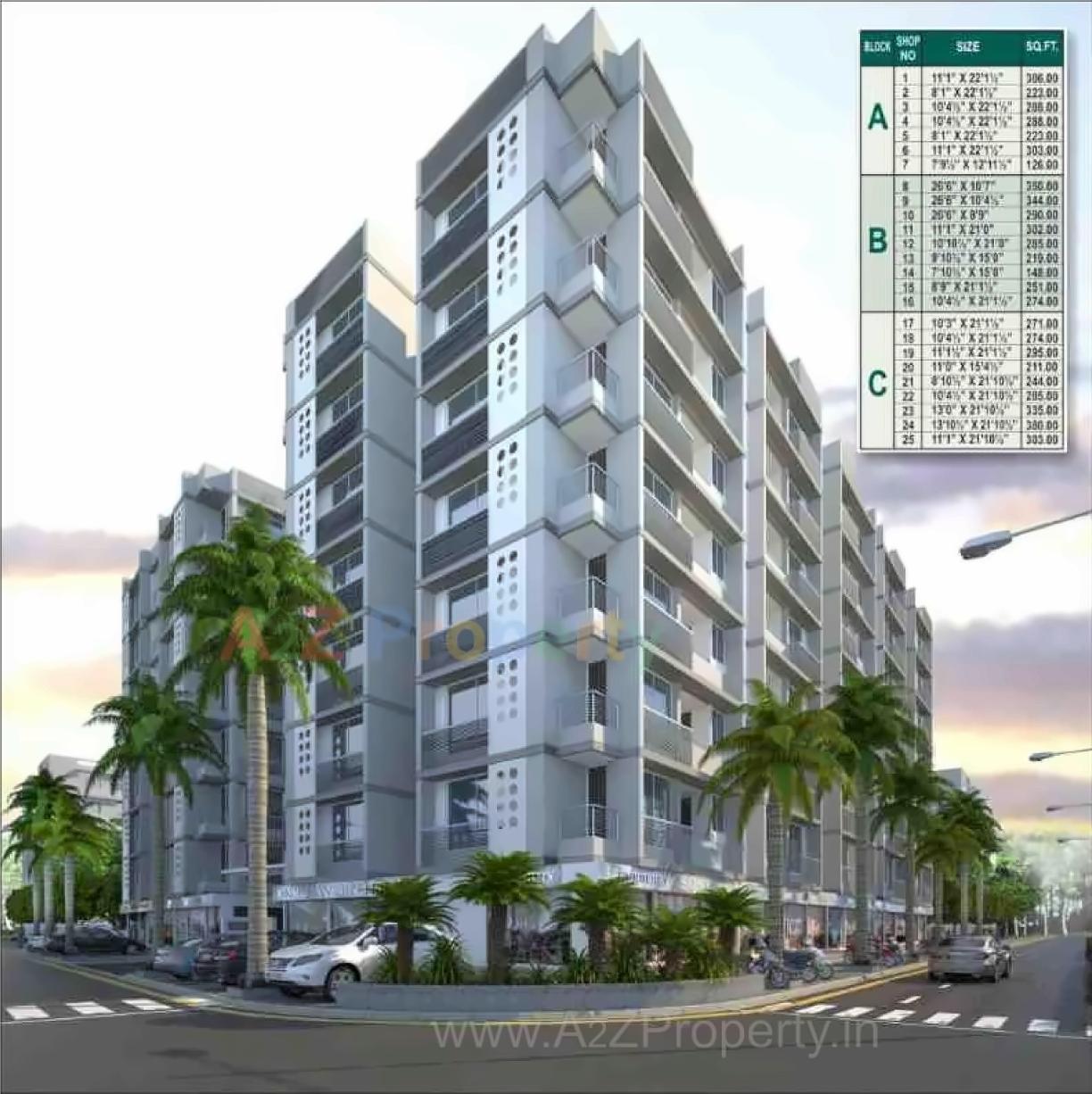 3D Elevation of real estate project Shrinand City located at Ramol, Ahmedabad, Gujarat