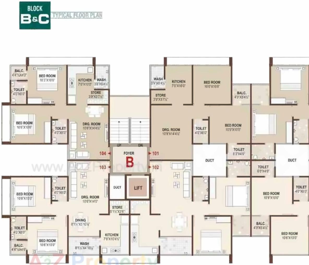 Layout of real estate project Shrinand City located at Ramol, Ahmedabad, Gujarat