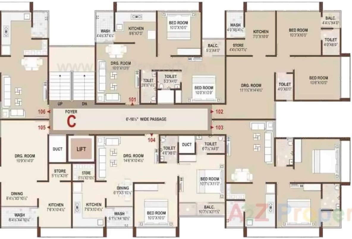 Layout of real estate project Shrinand City located at Ramol, Ahmedabad, Gujarat