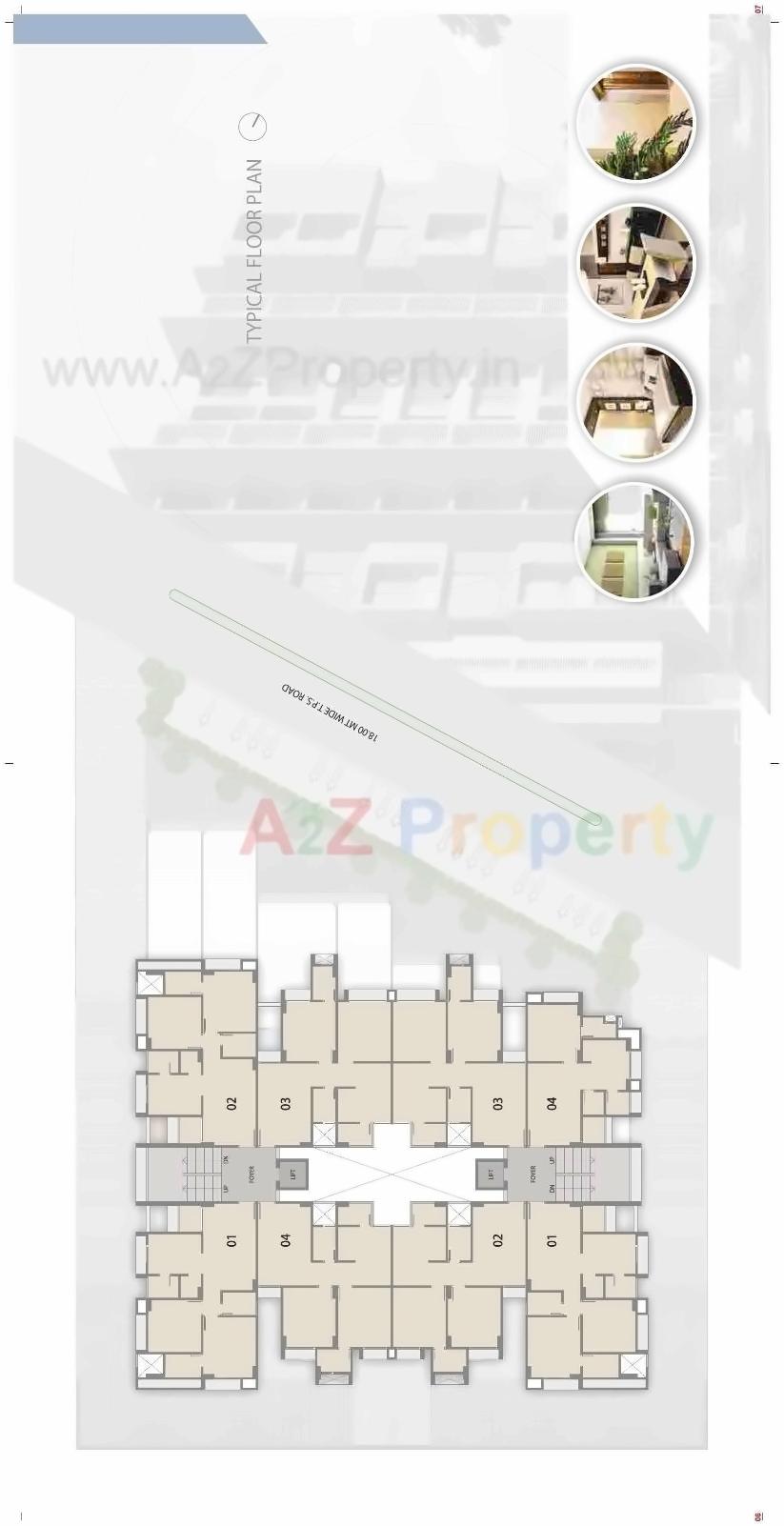 Layout of real estate project Shrushti Apartment located at Vatva, Ahmedabad, Gujarat
