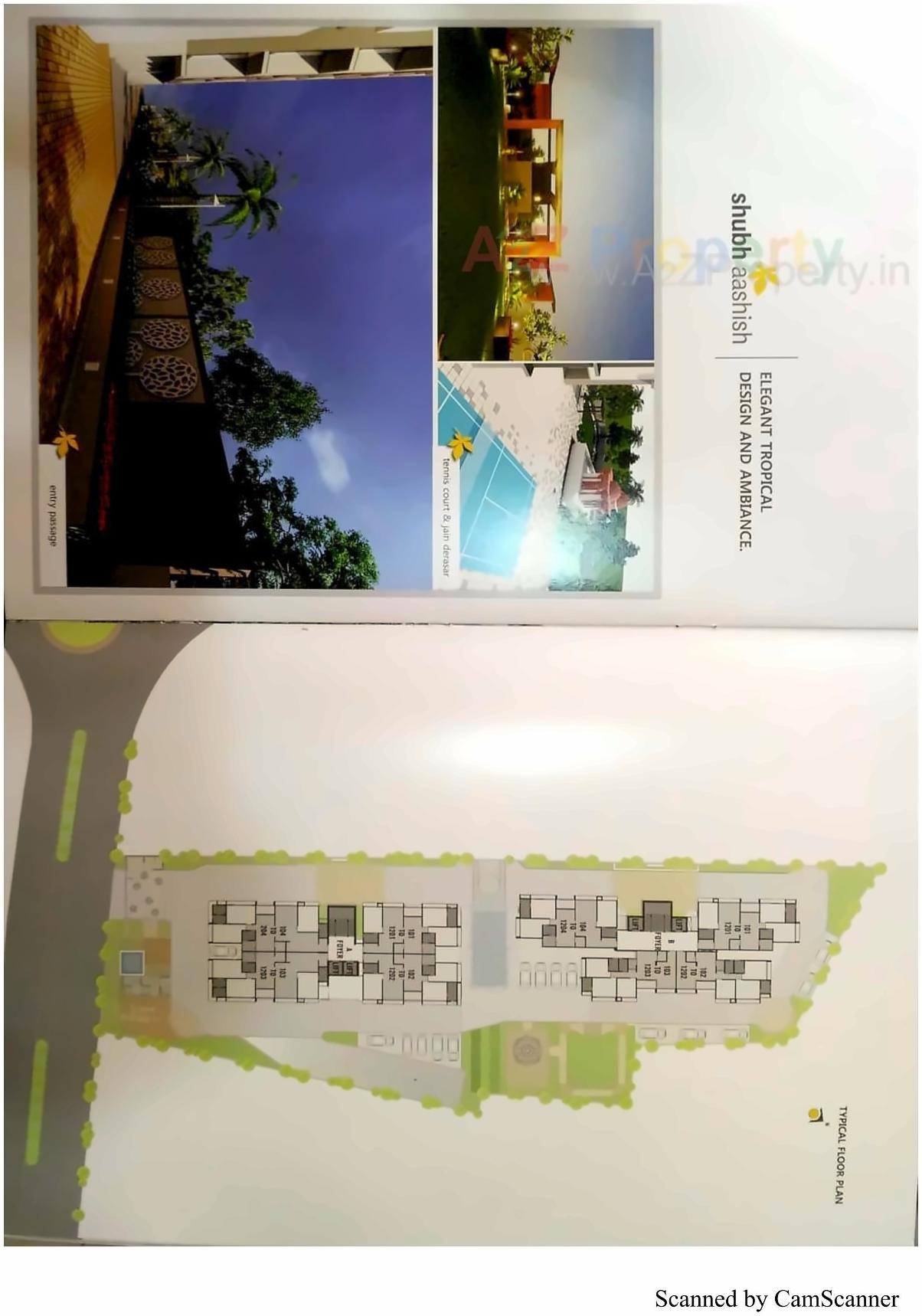 Layout of real estate project Shubh Ashish located at Kochrab-paldi, Ahmedabad, Gujarat