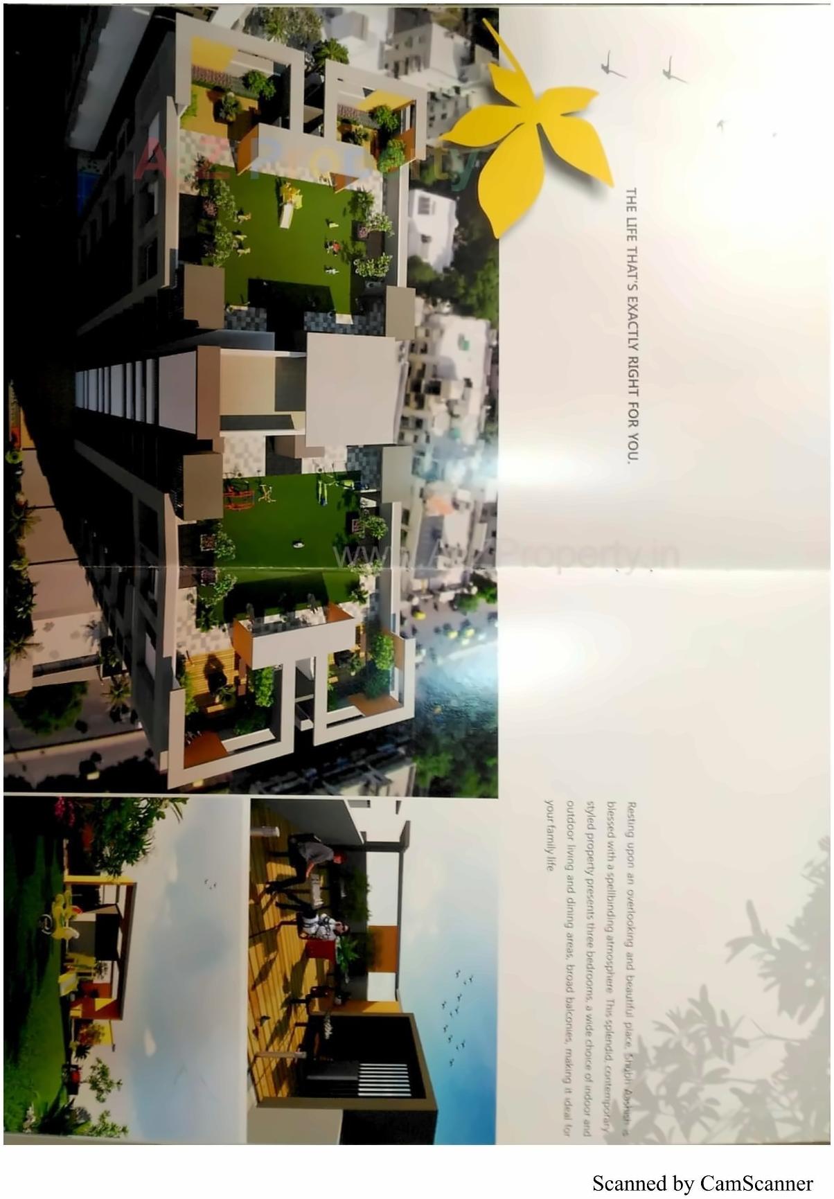 Layout of real estate project Shubh Ashish located at Kochrab-paldi, Ahmedabad, Gujarat